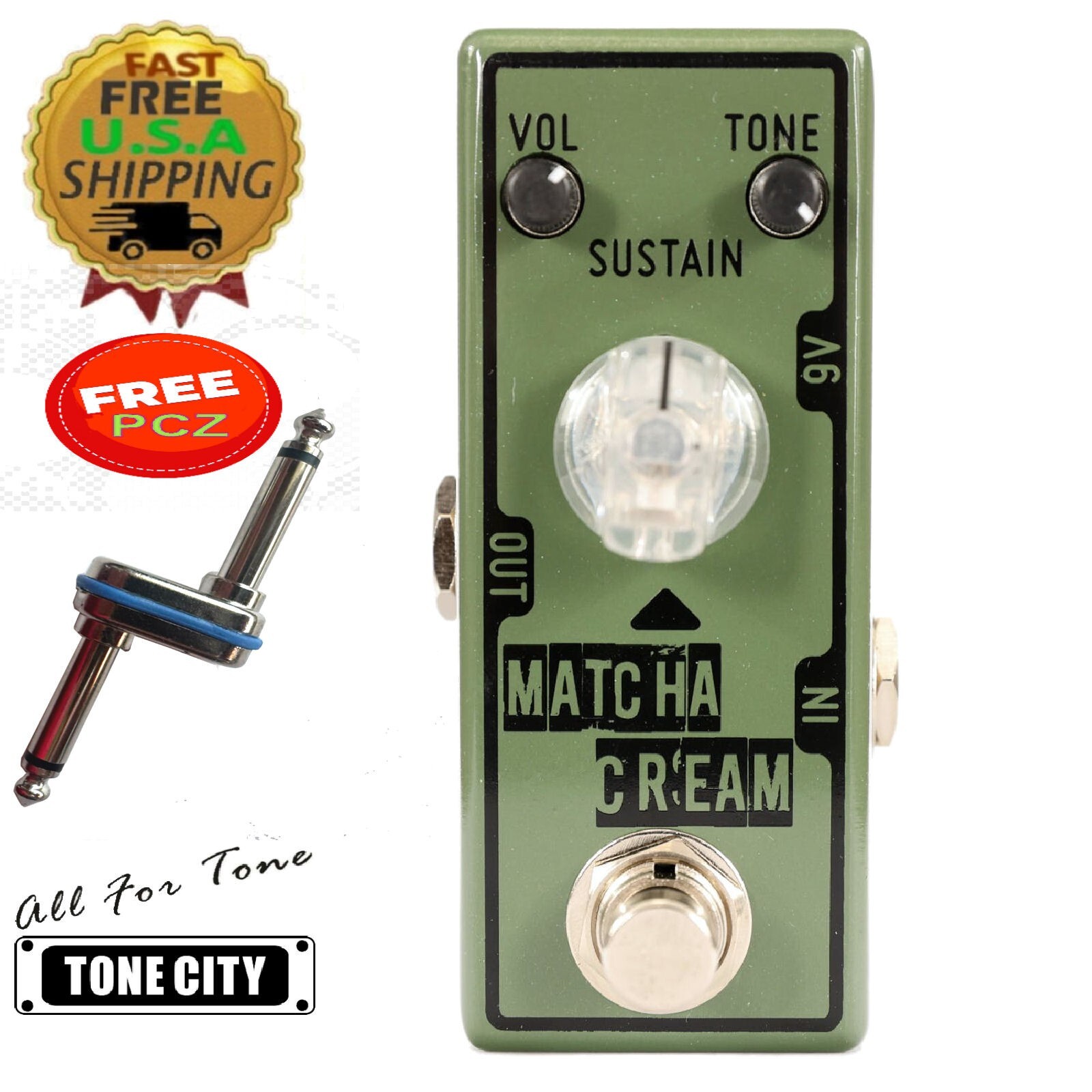 Tone City Matcha Cream Fuzz Guitar Effect Pedal TC-19 Free PCZ Fast US Ship