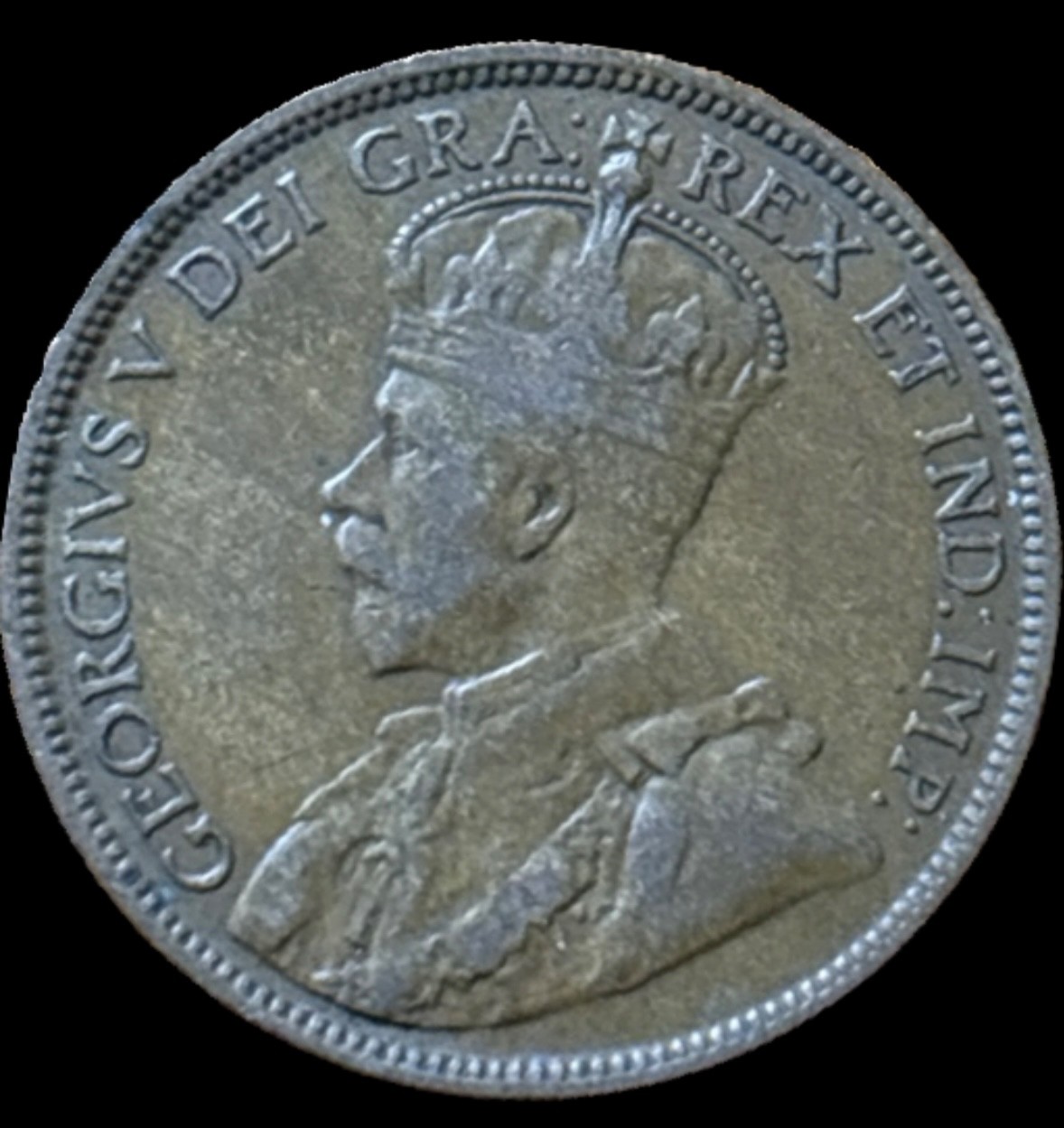 1917c Newfoundland one cent VF