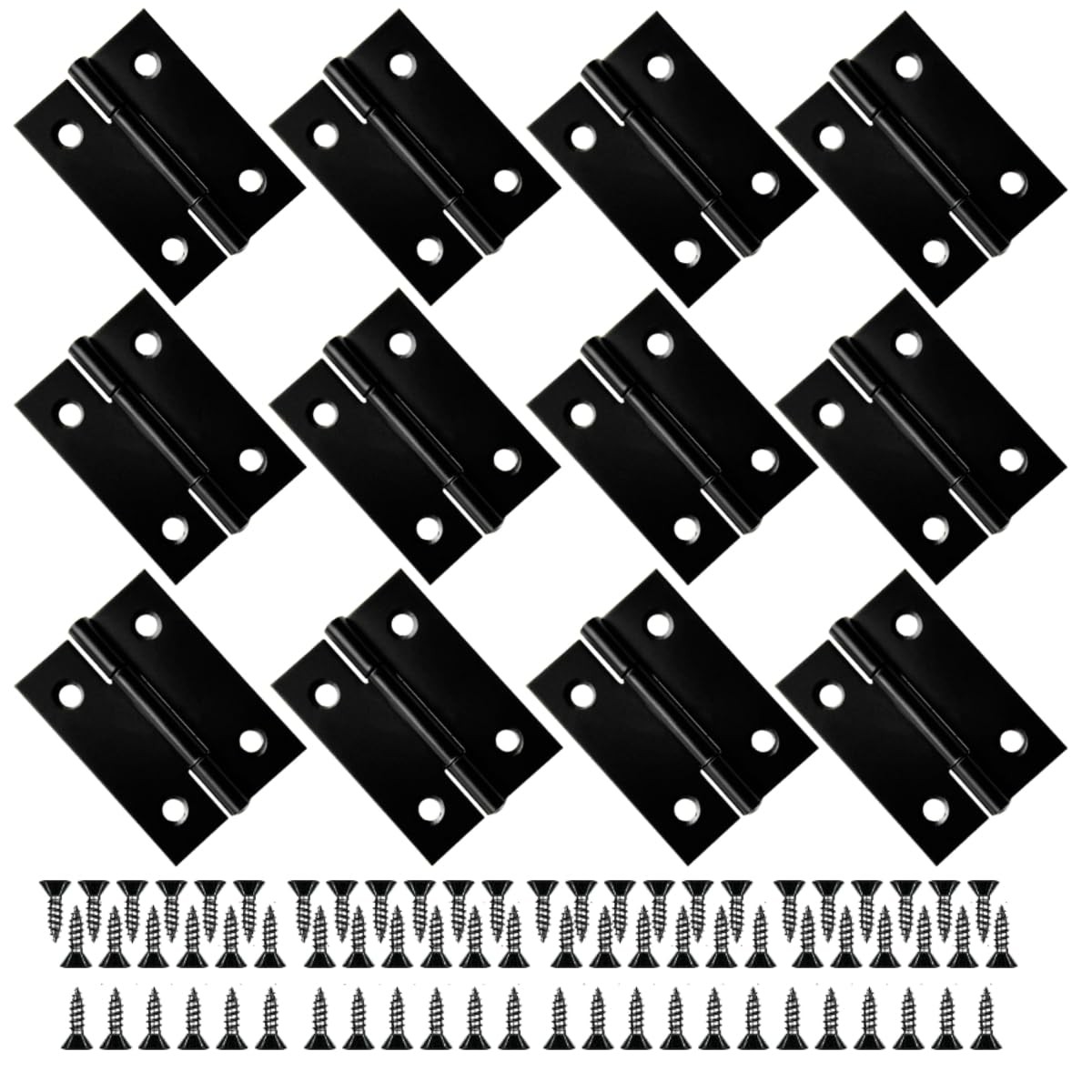 12 PCS 2 inches Door Hinge Cabinet Door Hinges Stainless Steel, Home Furnitur...
