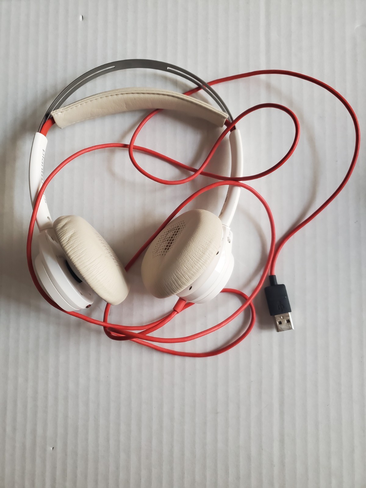 LOT OF 3 GENUINE PLANTRONICS BLACKWIRE 7225 BW7225 USB-A PLT HEADSET