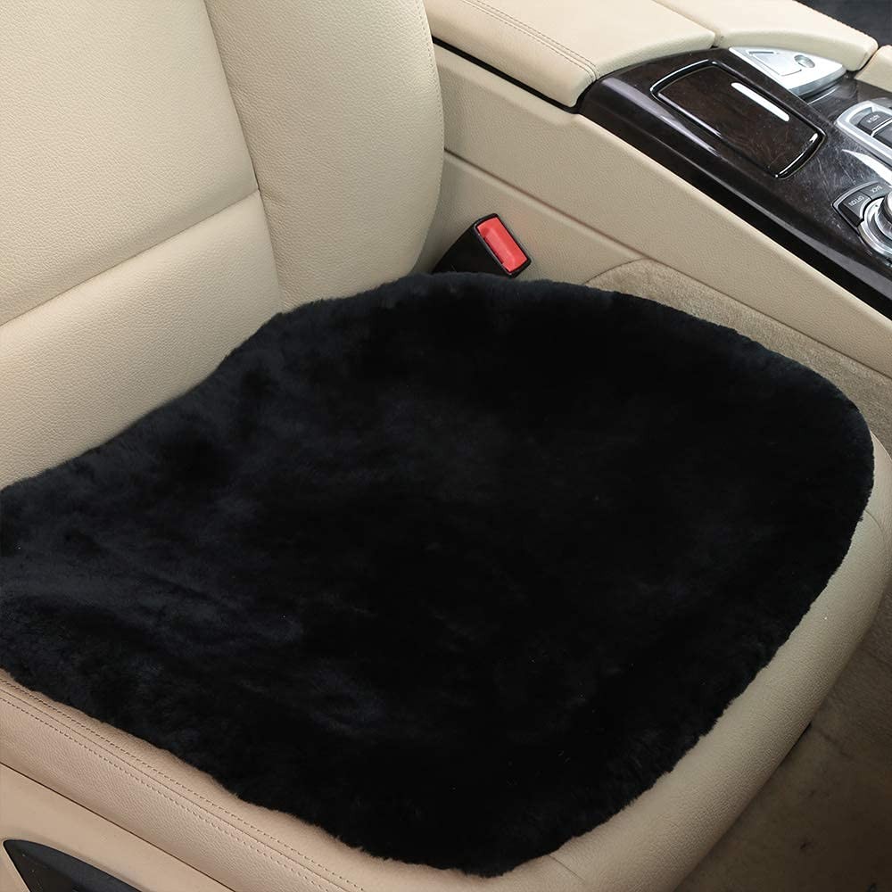 Funda protectora para asiento de coche de piel de oveja auténtica de Australia