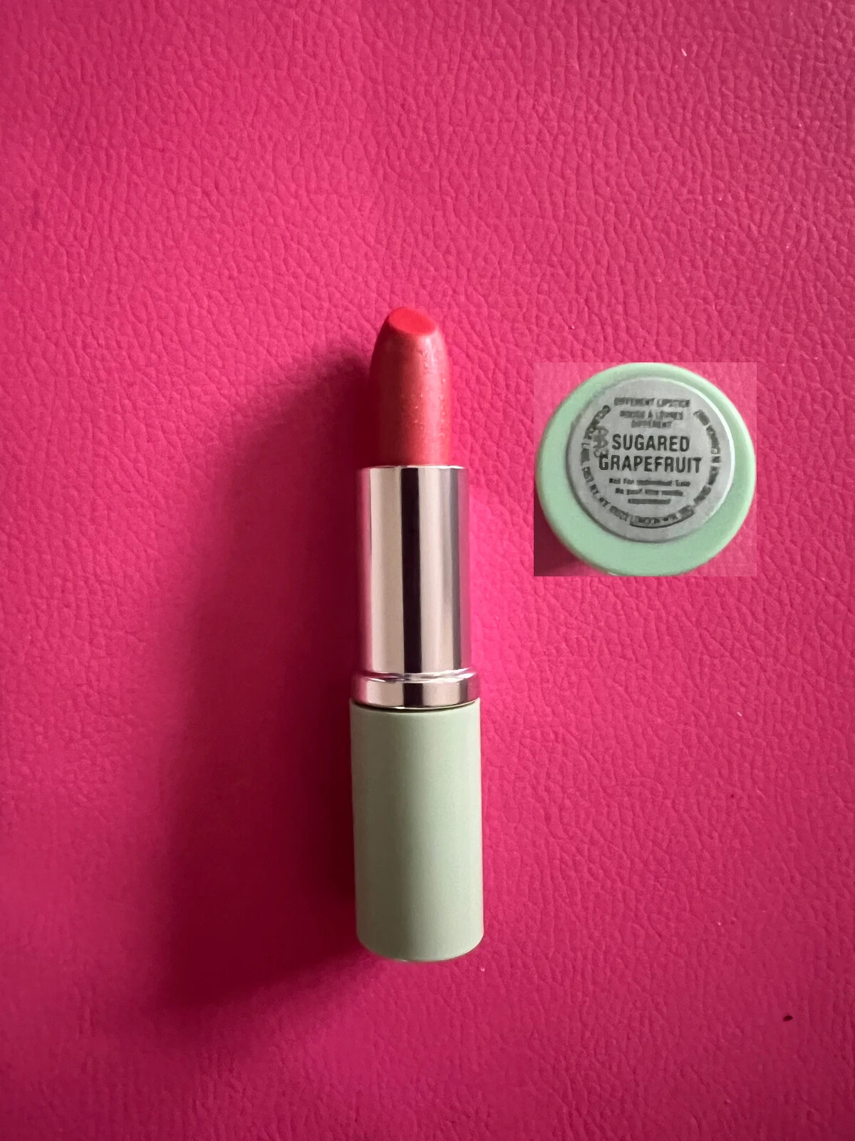Clinique Different Long Last Lipstick Full Size New -Sugared Grapefruit