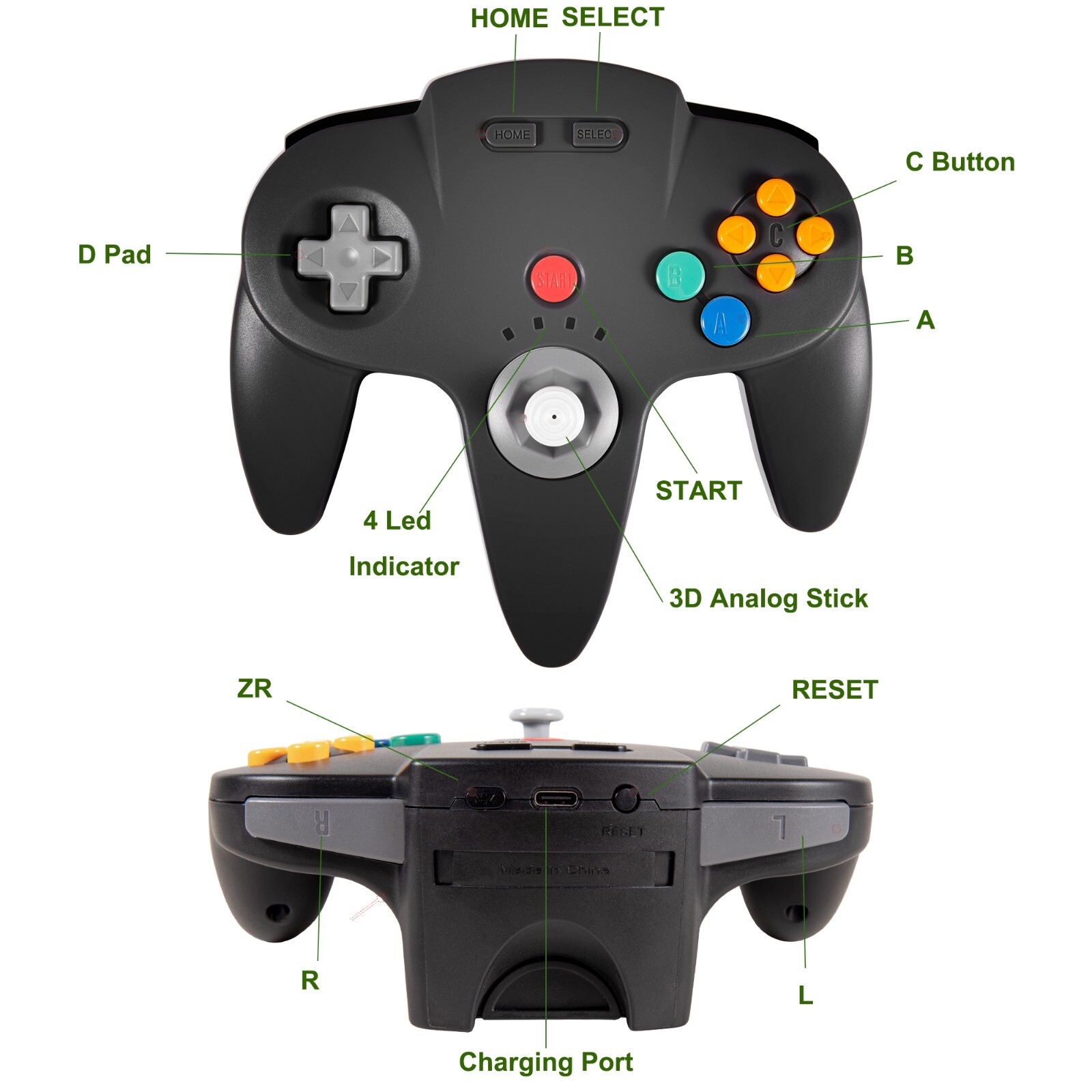 Wireless Remote Controller Gamepad Joystick For Nintendo Switch Console PC MAC