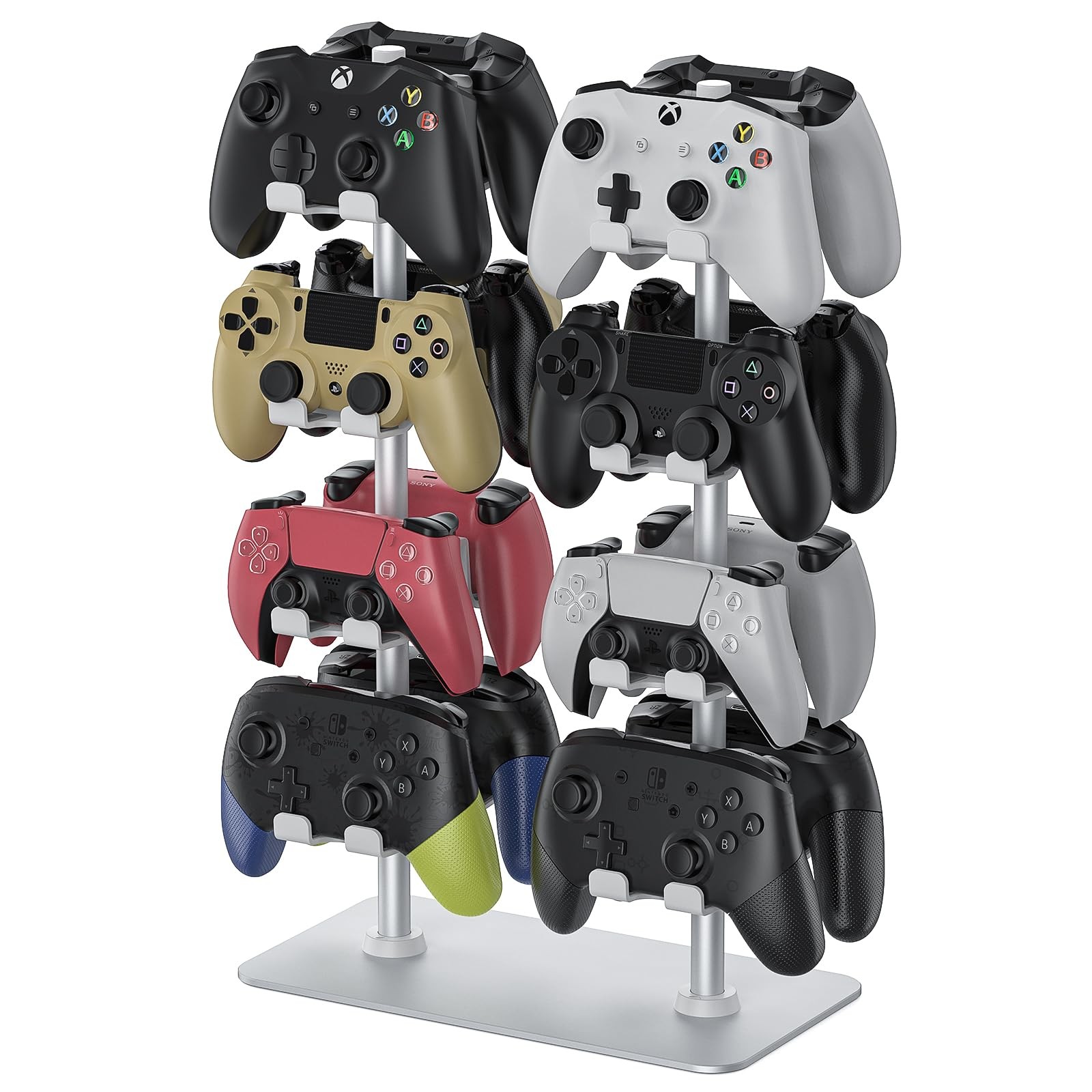 MANMUVIMO Controller Holder for 16 Xbox PS5 16 White, White