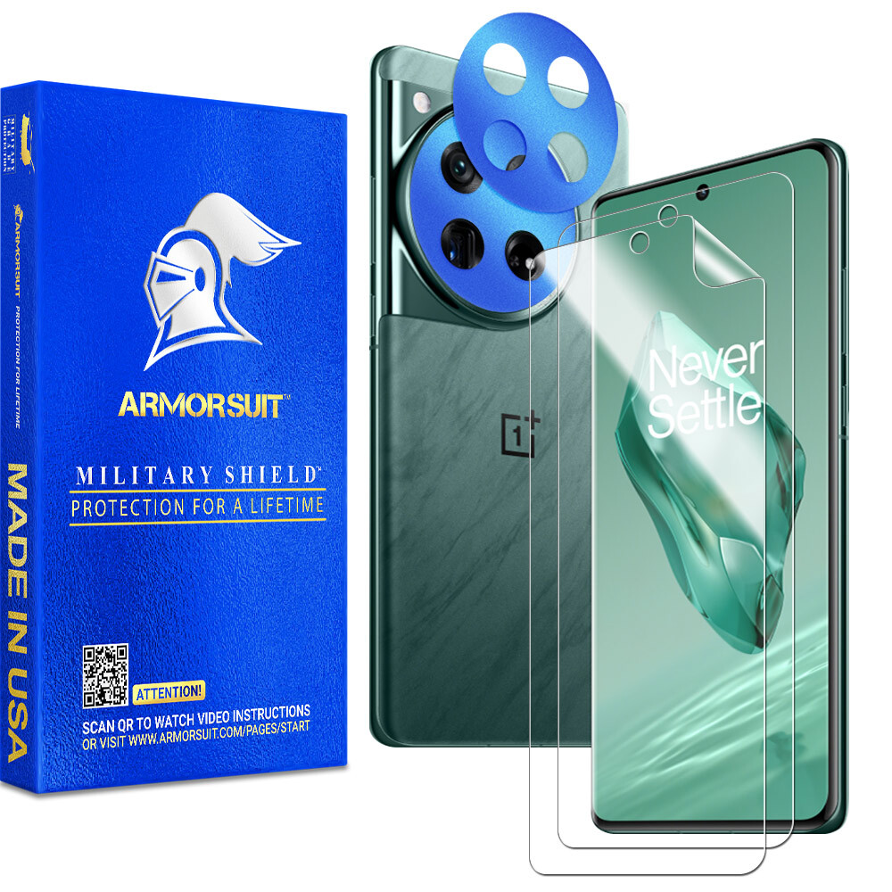 [2+2 Pck] Armorsuit Screen Protector Film for OnePlus 12 &Camera lens protector