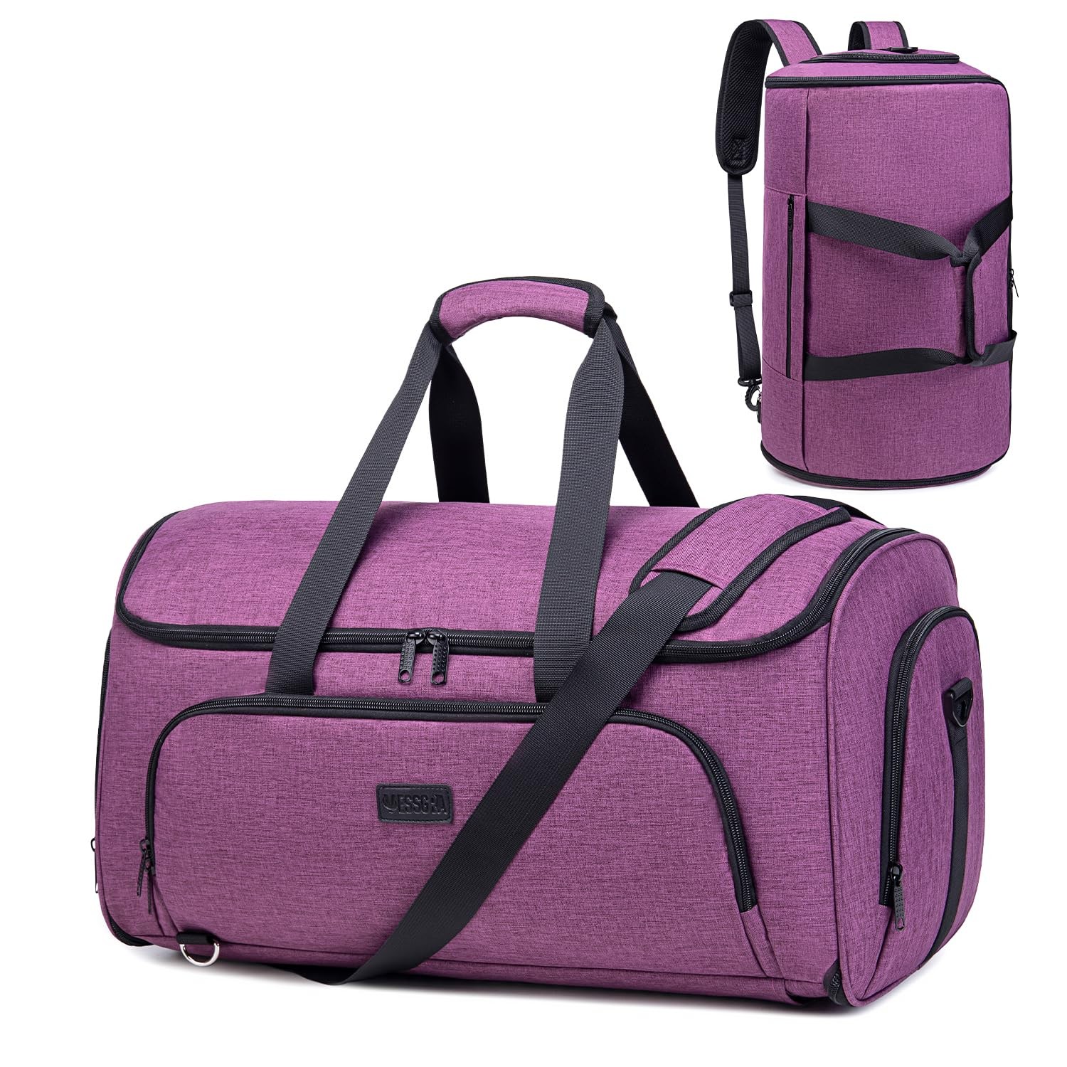 Convertible Garment Bag with Shoulder Strap, 58L capacity Garment Duffle Bags...
