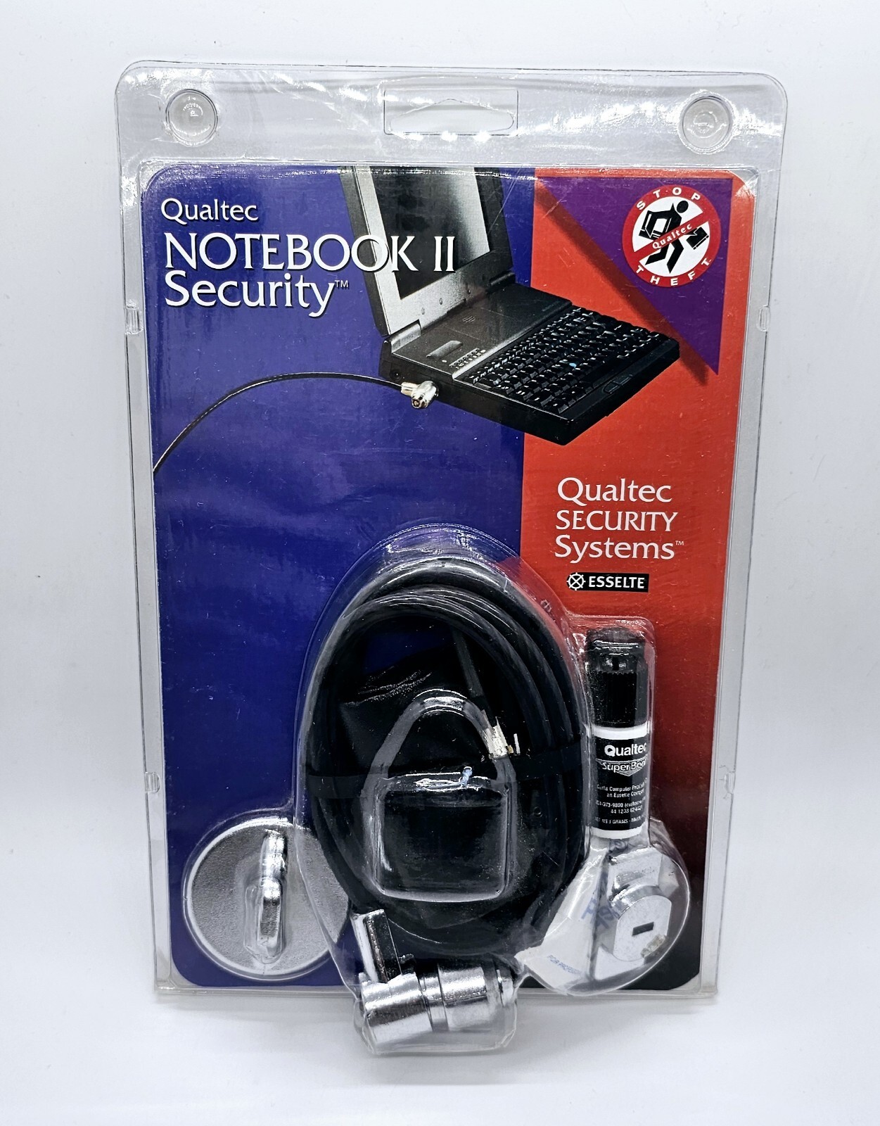 BRAND NEW SEALED CURTIS 06501 Qualtec NOTEBOOK II Security Laptop Cable Lock
