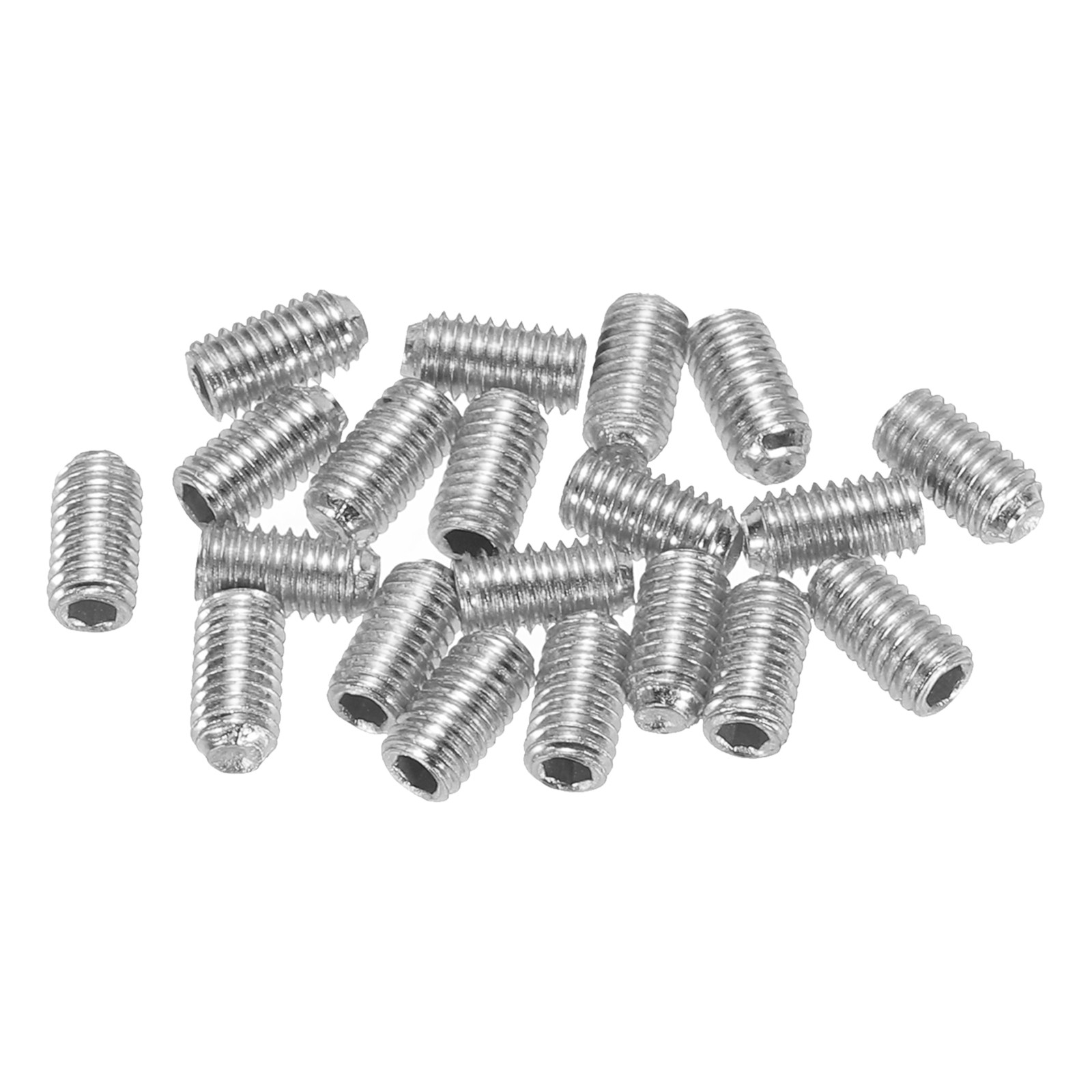 Guitar Bridge Saddle Screws Metric M3x6 Silver for Guitars Bridge 20pcs