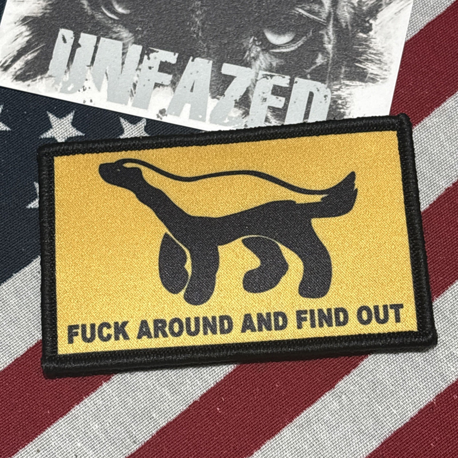 Honey Badger FAFO Patch Hook & loop High Quality 2x3”