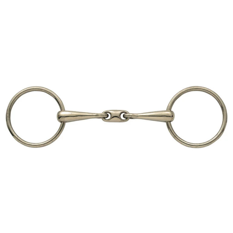 Shires Copper Alloy French Link Training Bit - 14mm Mouthpiece - Multiple Sizes