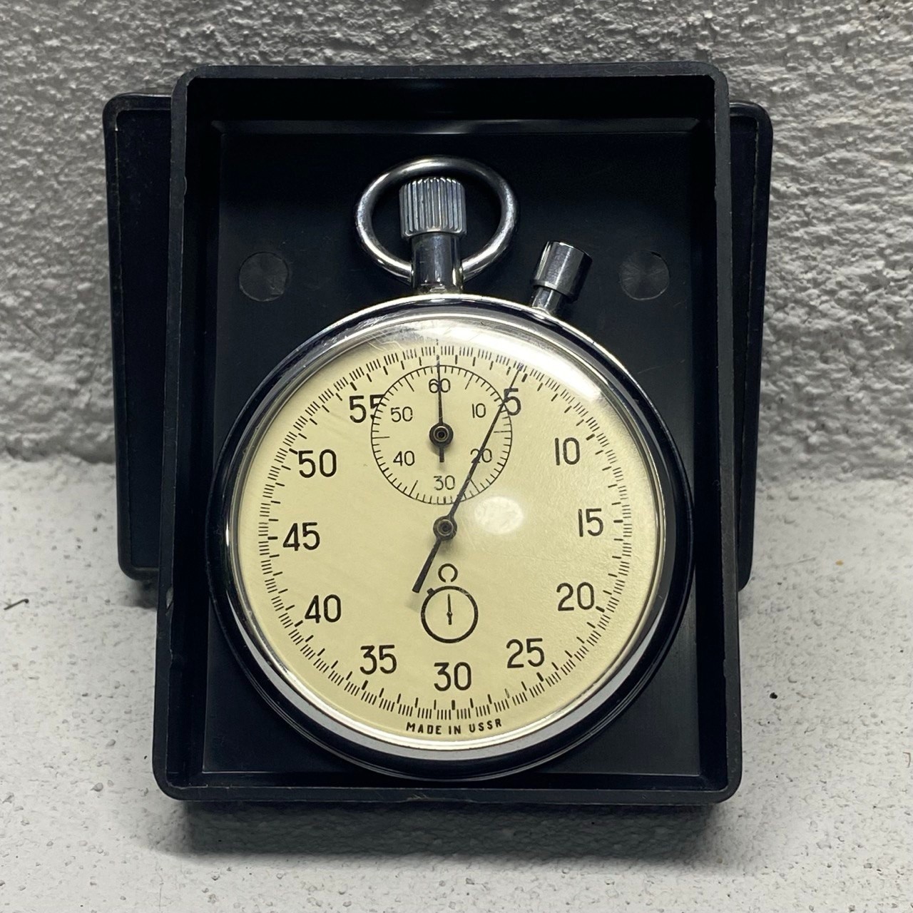 159_Vintage Soviet Stopwatch AGAT 100% Original 2 button USSR