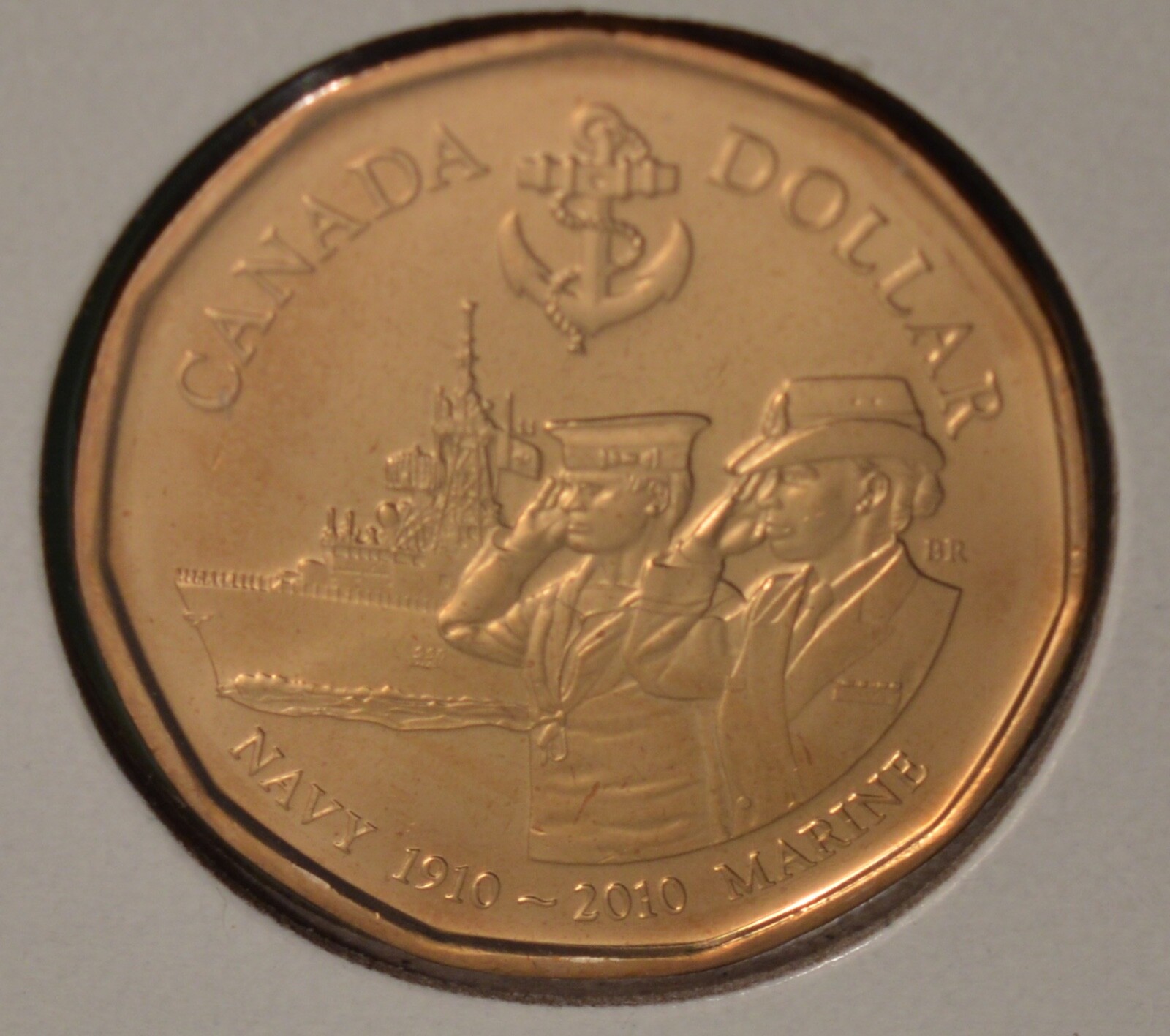 2010 Canada NAVY Loonie $1 Dollar - BU UNC From Mint Roll 🇨🇦🇨🇦