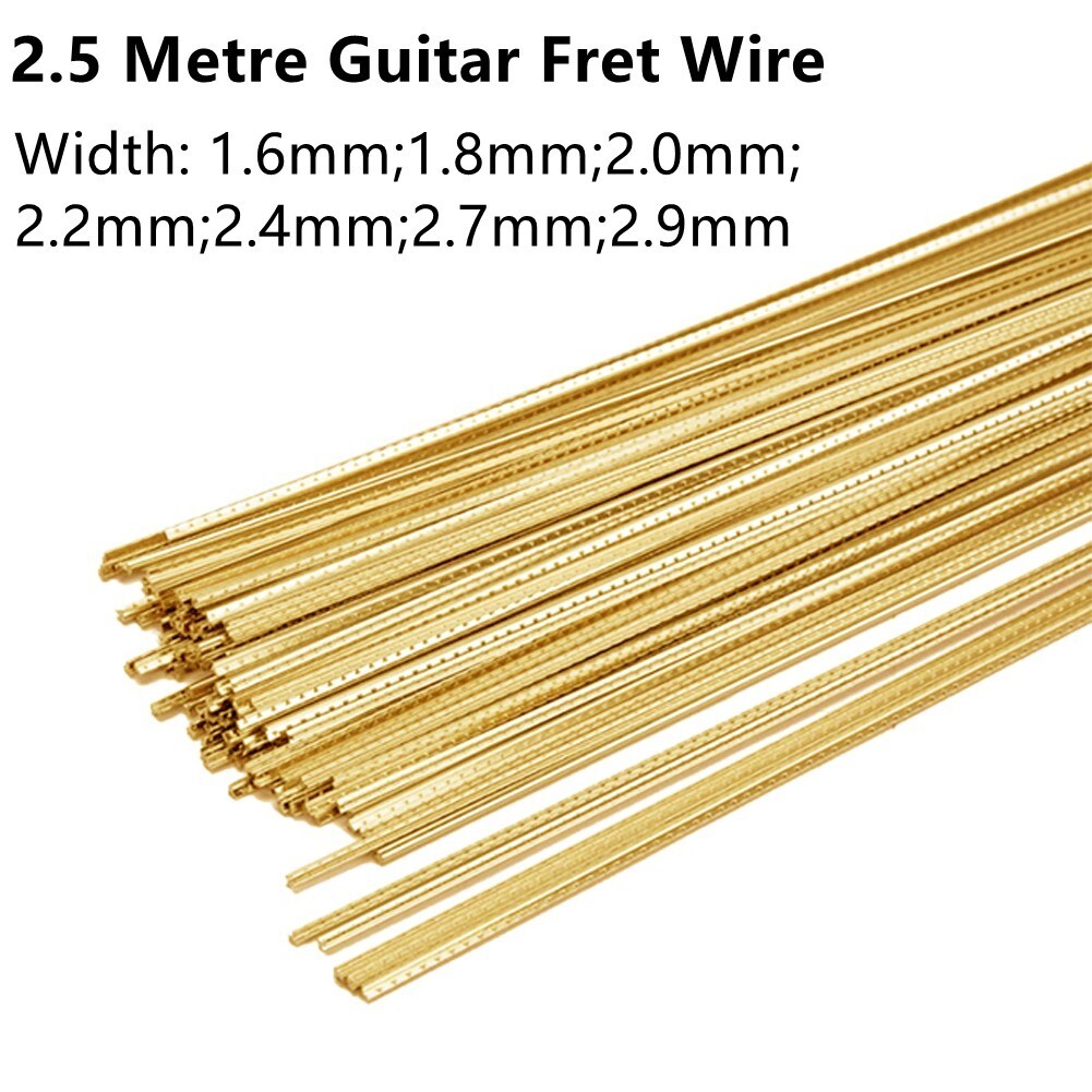 Brass Guitar Fret Wire 1.6/1.8/2.0mm 2.2mm 2.4mm 2.7mm 2.9mm Of Gauge / Fretwire