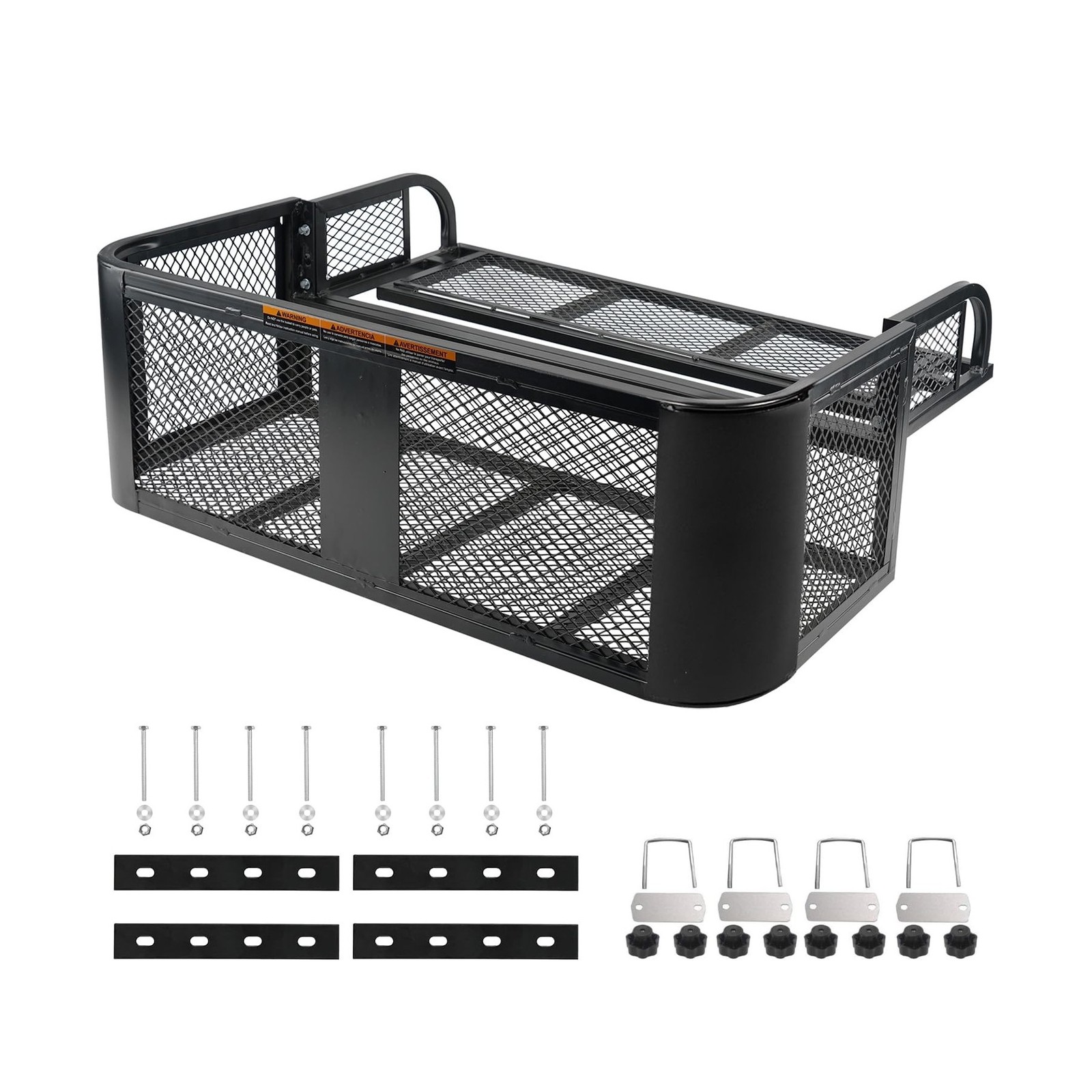 ORCISH 14"W x 41"L x 12.5"H Universal ATV/UTV Rear Drop Cargo Basket Rack,Hea...