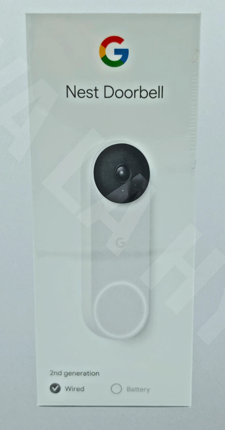 (NEW) Google Nest Doorbell 2nd Generation HARDWIRED Snow New (GA02767-US)