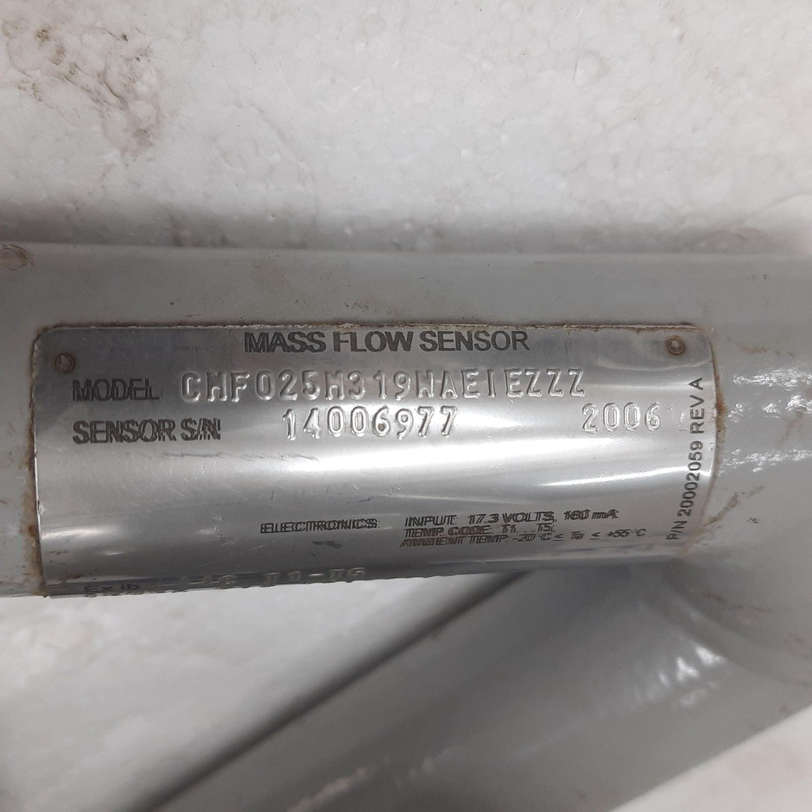 Emerson CMF025M319NAE1EZZZ Mass Flow Sensor 20002059
