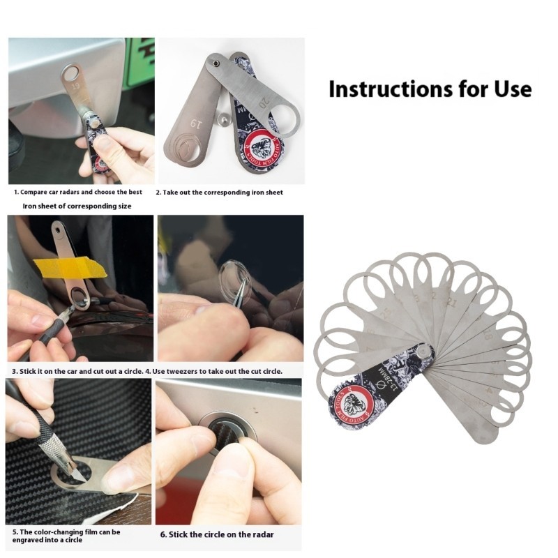 Circle Cut Template Parking Sensor Cutter Tool Hole Cutting Aid