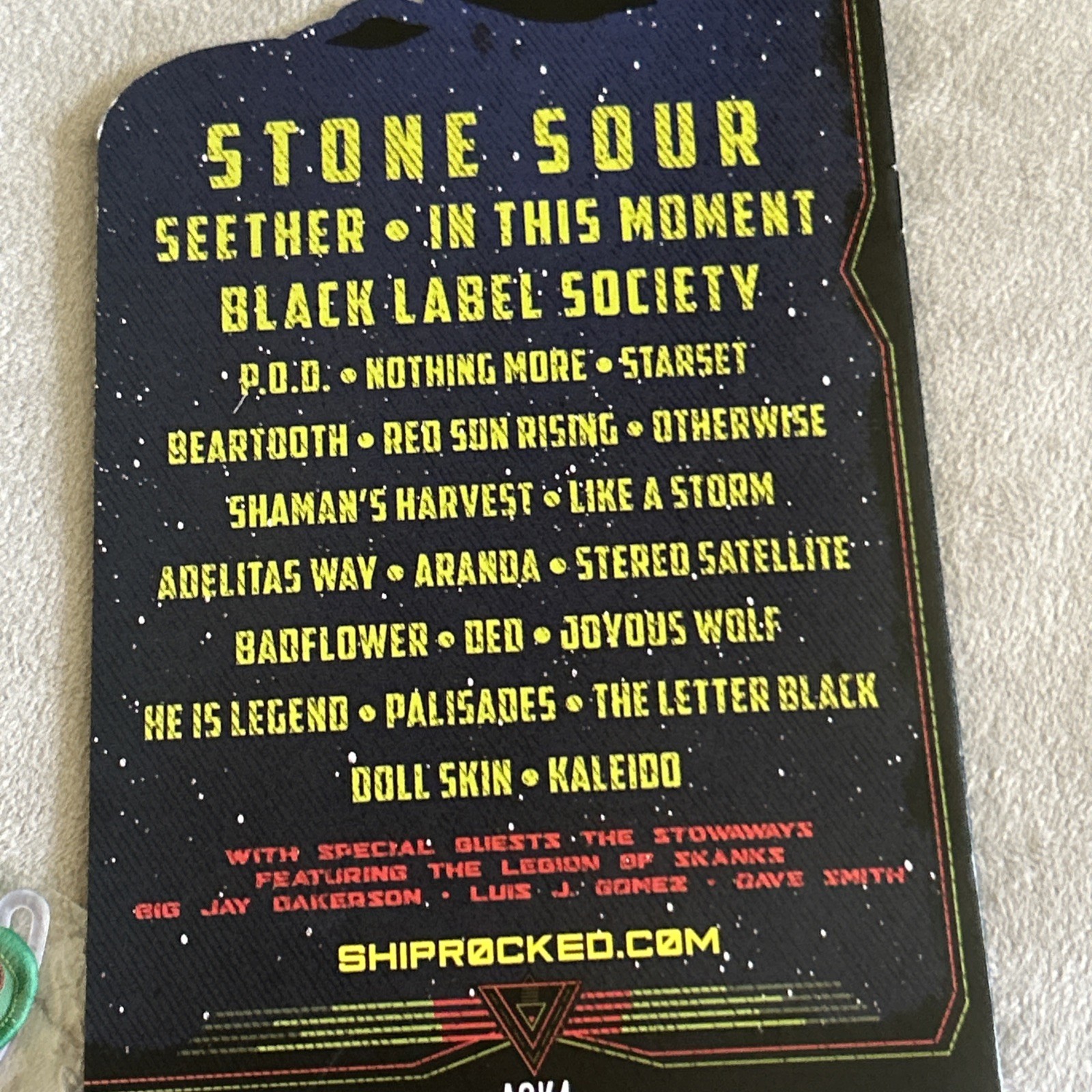 Shiprocked 2018 Program & Patch Baggage Tag RARE