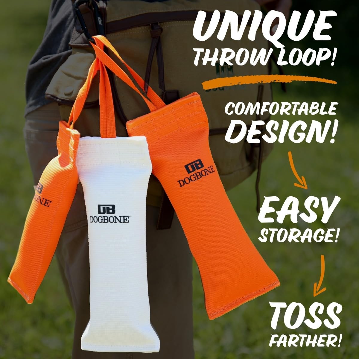 DogBone White Small Firehose Bumper