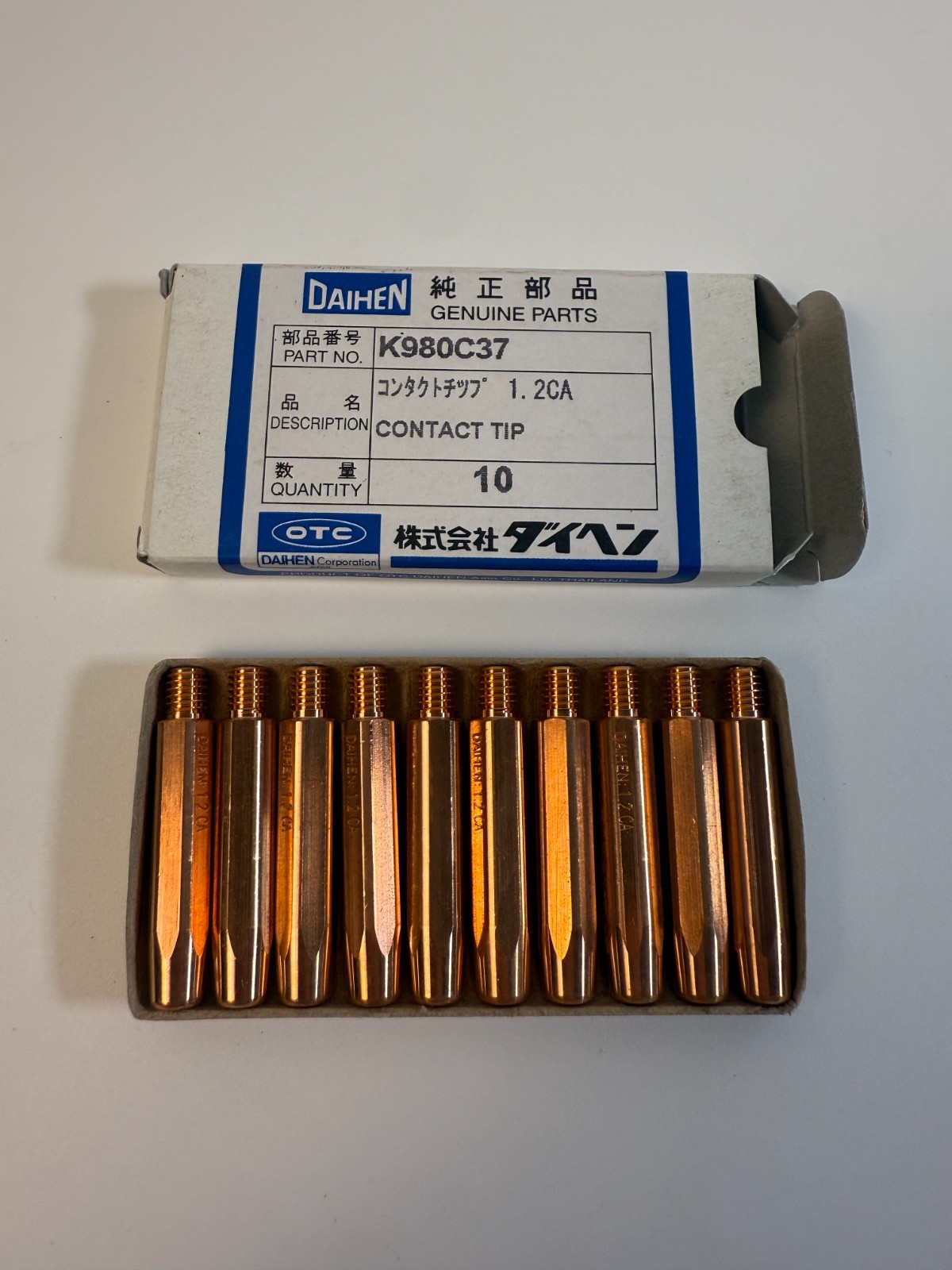 Daihen K980C37 OTC Daihen Contact Tip - Pack Of 10 - New
