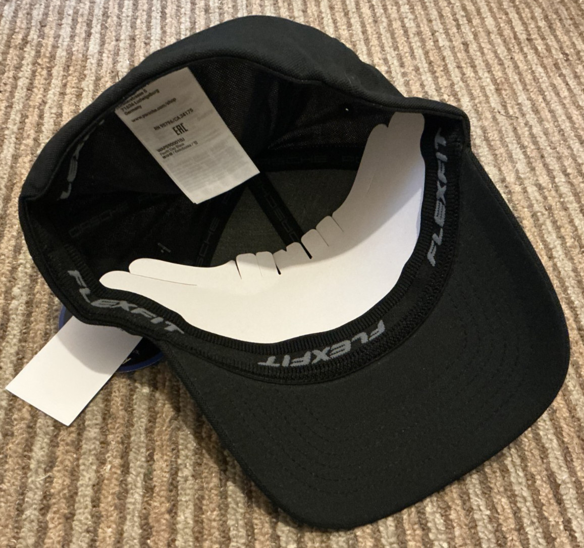 Genuine Porsche Flexfit Cap Embroidered Emblem Crest Stretch BNWT WAP5900010J