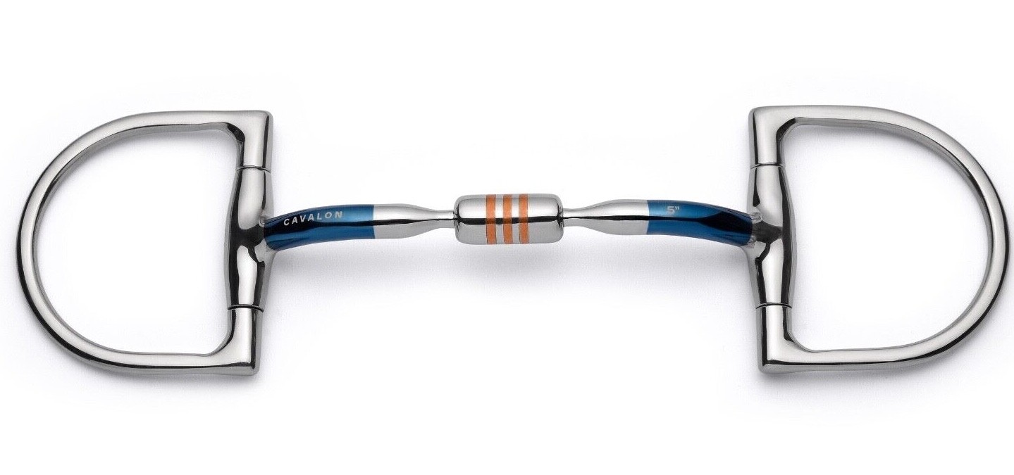Cavalon Hunter D-Ring Capsule Sweet Iron Snaffle Bit