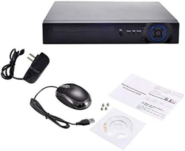 4CH 1080P AHD Hybrid DVR - 5-in-1 Surveillance System with Motion Detection