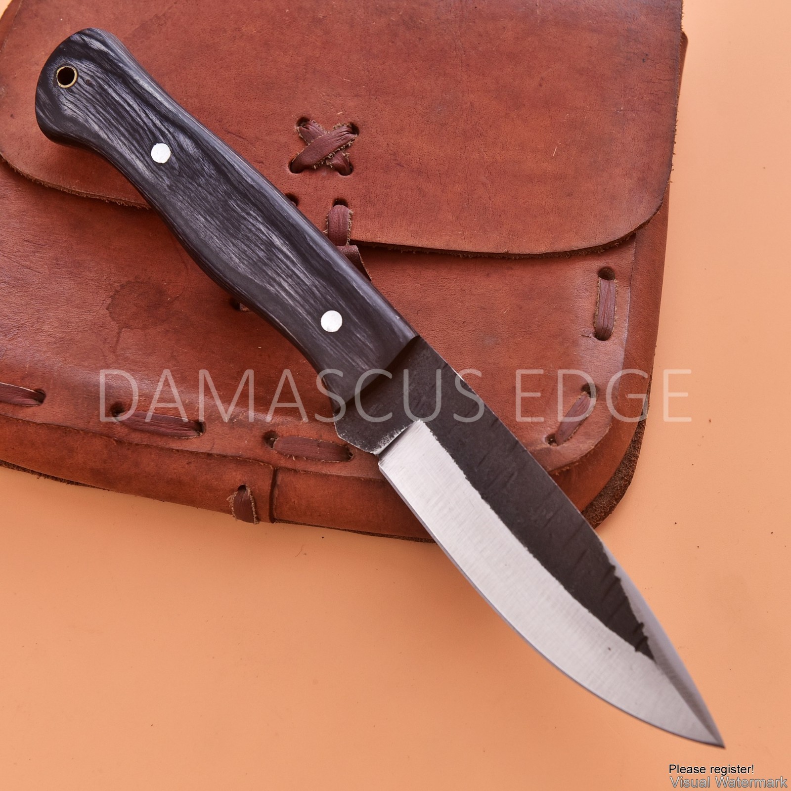 10'' Handmade 1095 high carbon steel skinner – razor sharp hunting knife blade