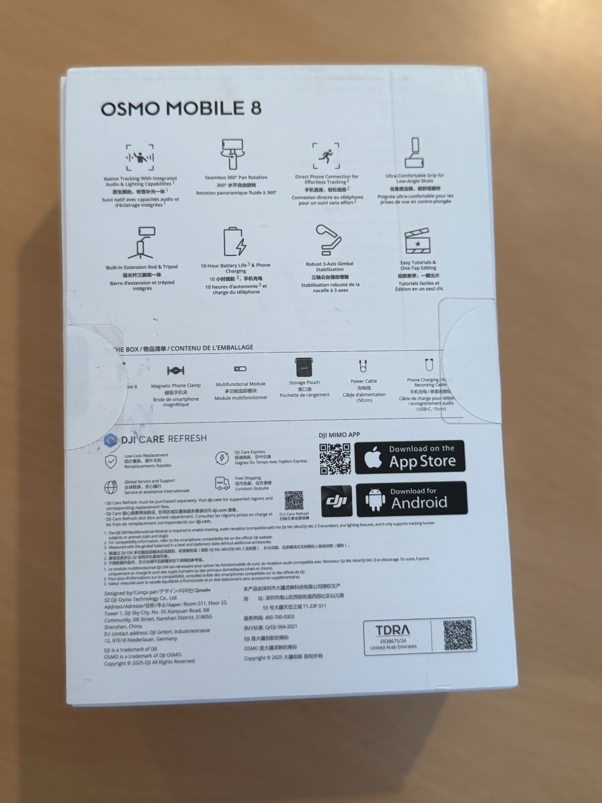 DJI Osmo Mobile 8 Advanced Tracking Combo Gimbal Stabilizer for Phone