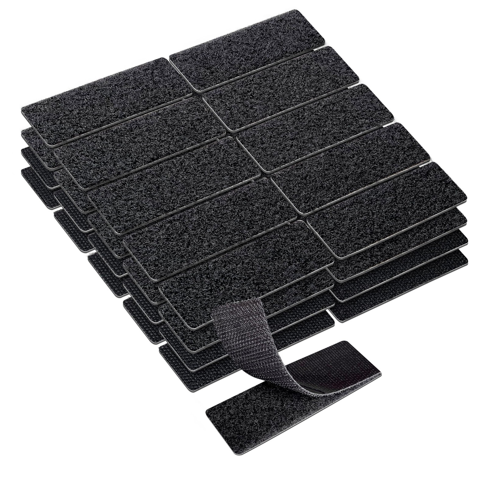 1x3 Inch Hook and Loop Strips, 20 Sets Nylon Self Adhesive Tape, Double Sided...