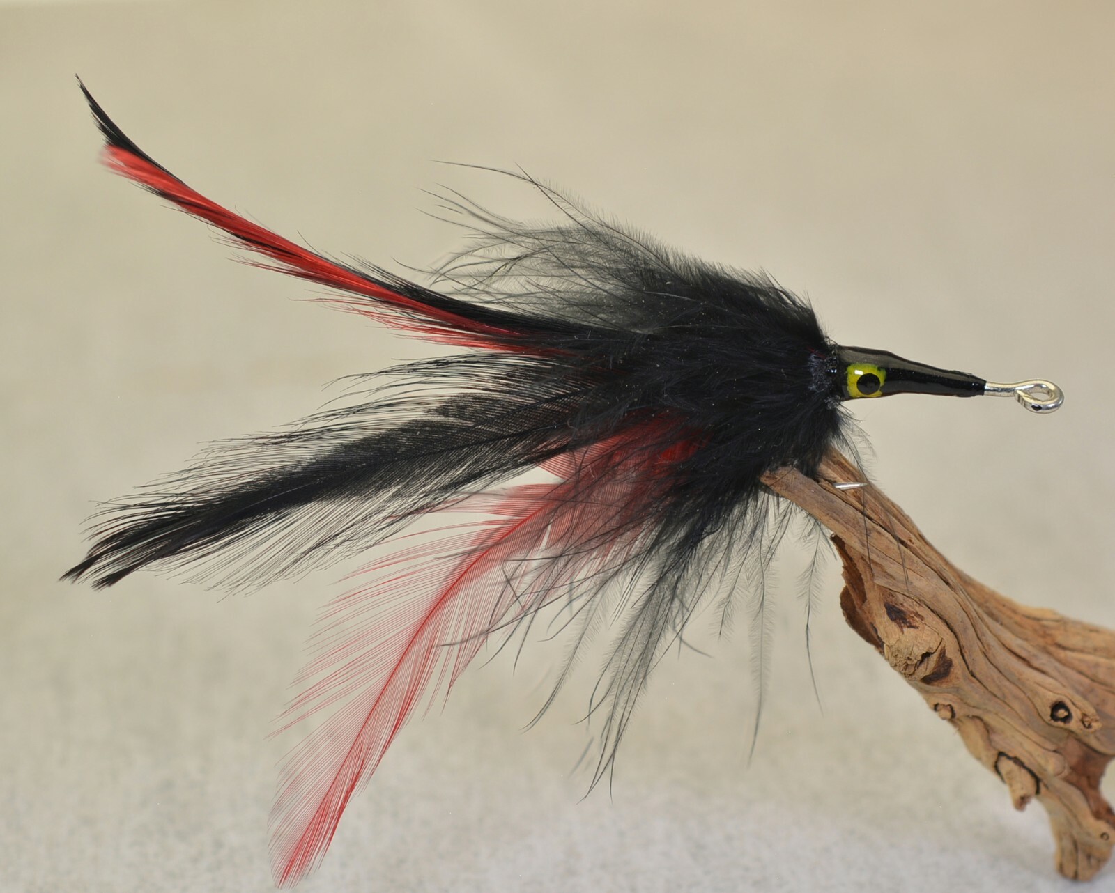 6 Black Death Flies - Tarpon, Shark, Snook, Tuna - 3/0 Mustad Saltwater