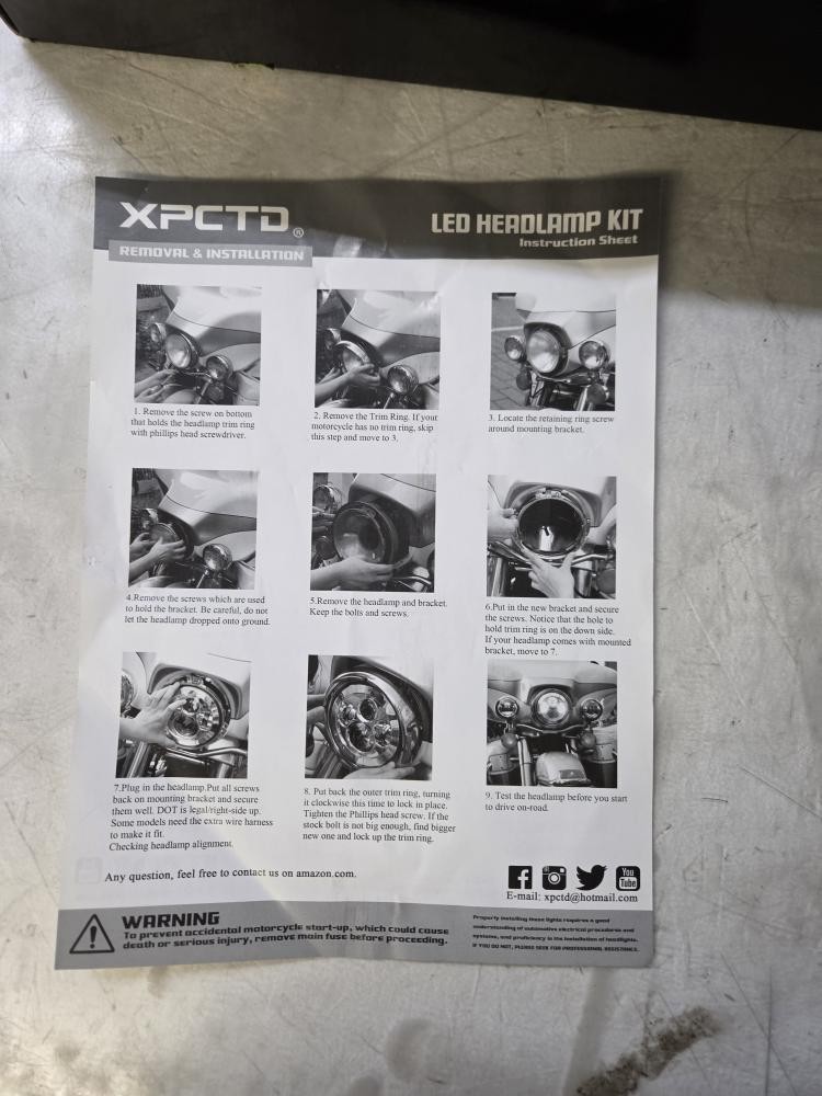 XPCTD 7" HEADLIGHT KIT (G69008840)
