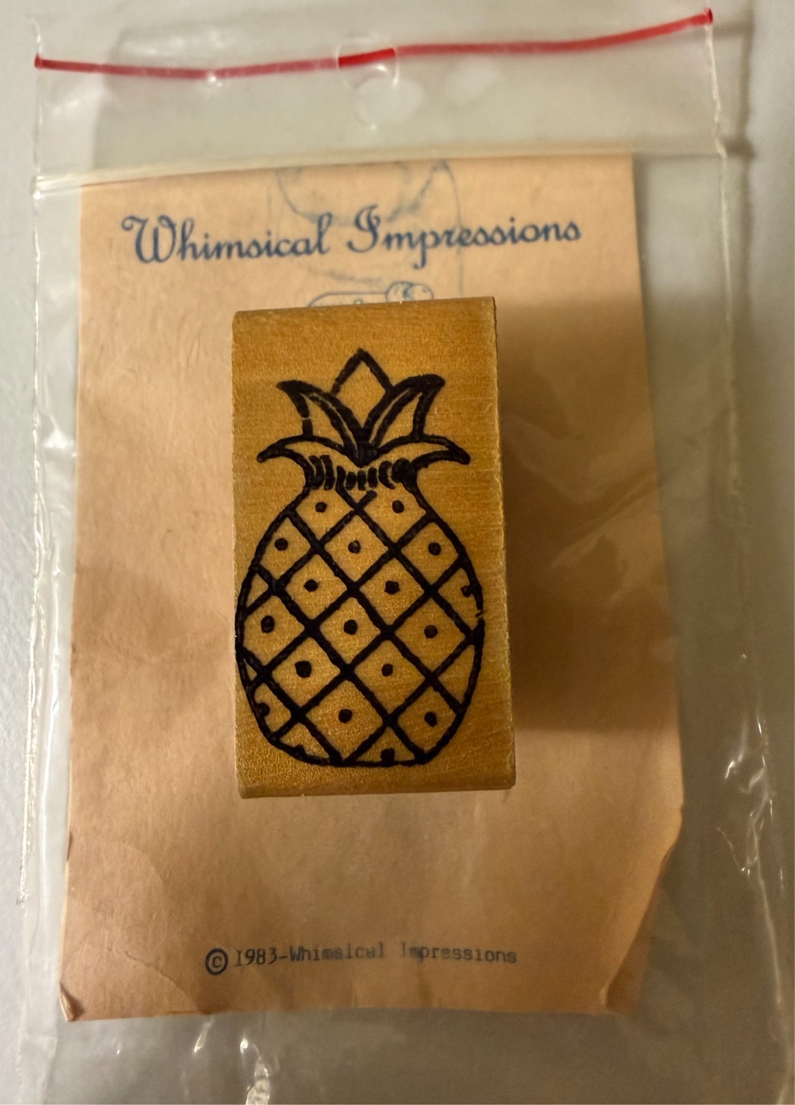 VINTAGE 1983 WHIMSICAL IMPRESSIONS INK PAD STAMPS
