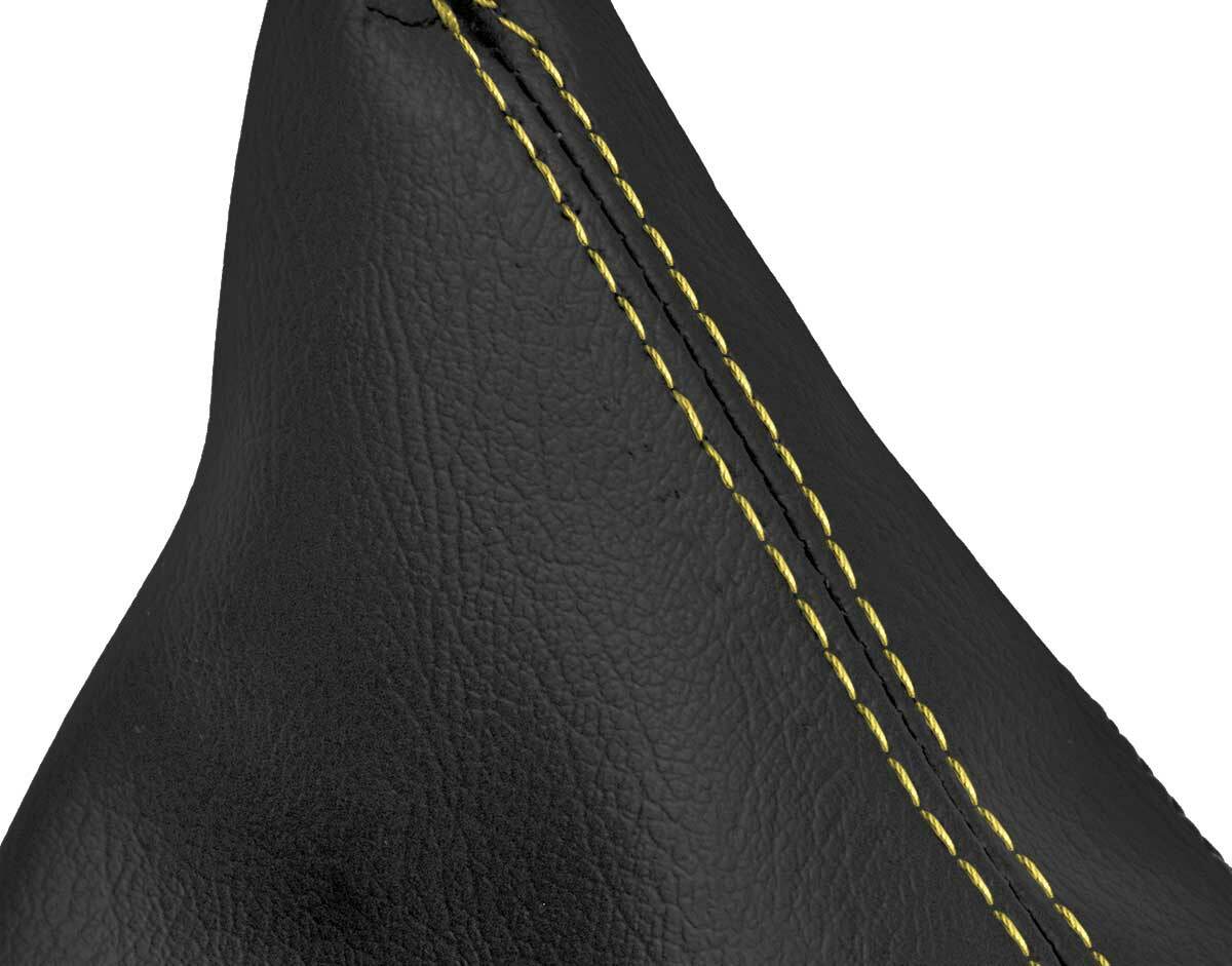 Automatic Shift Boot Cover Leather for BMW E81 E82 E87 2004-2013 Yellow Stitch
