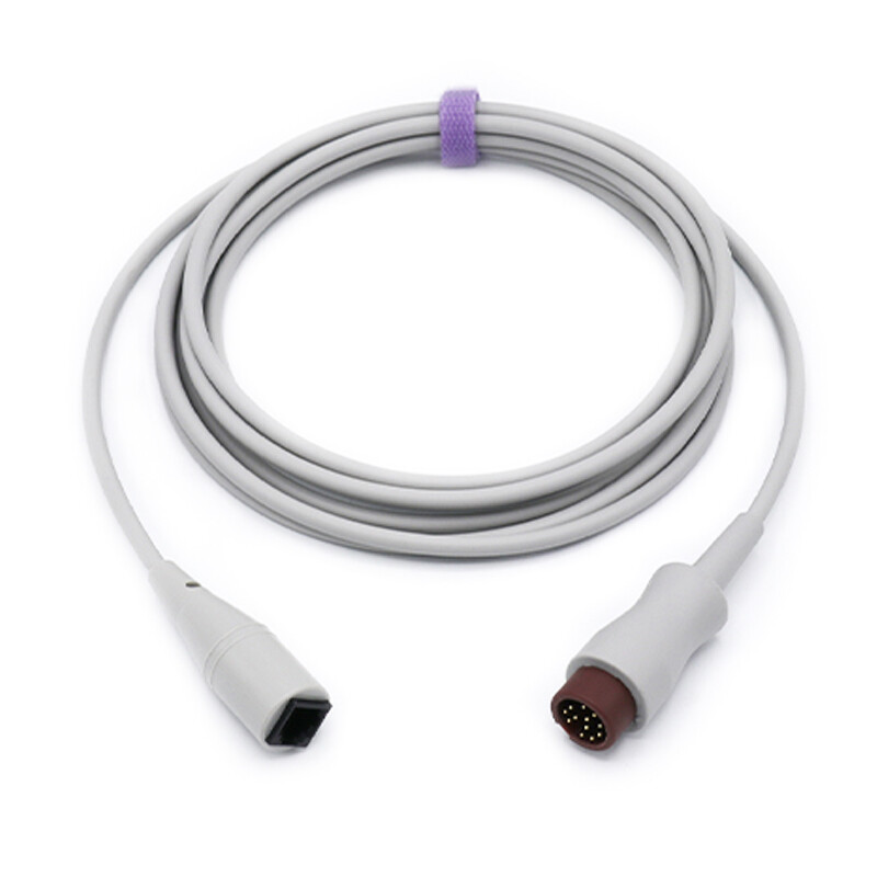 12pin to Abbott IBP Pressure Transducer Trunk Cable Compatible Mindray/Datascope