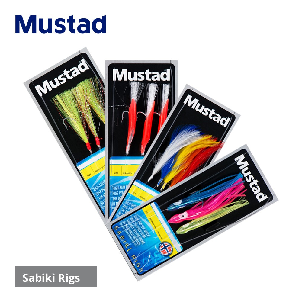 Mustad Sabiki Sea Fishing Rigs - Cod Bass Pollock Mackerel Herring Sardines