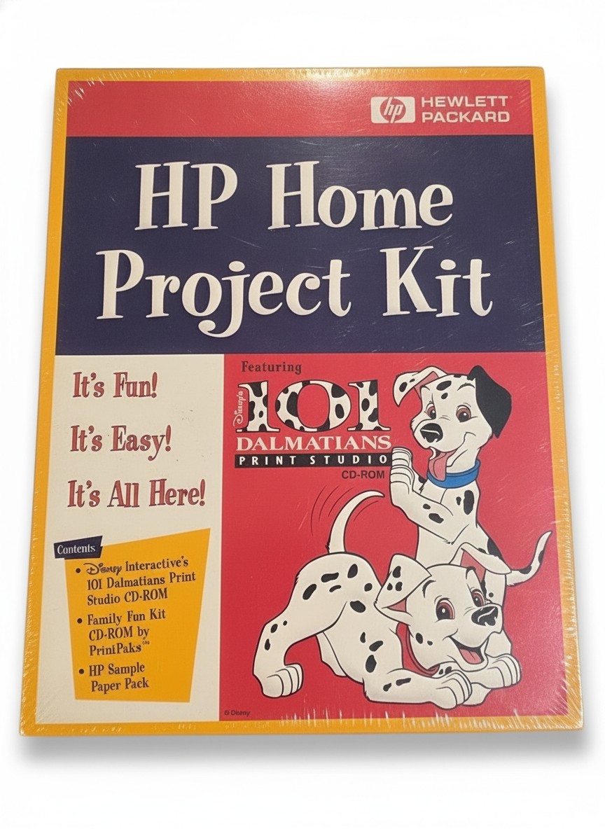 HP Home Project Kit Disney 101 Dalmatians Print Studio PC CD-ROM New Sealed