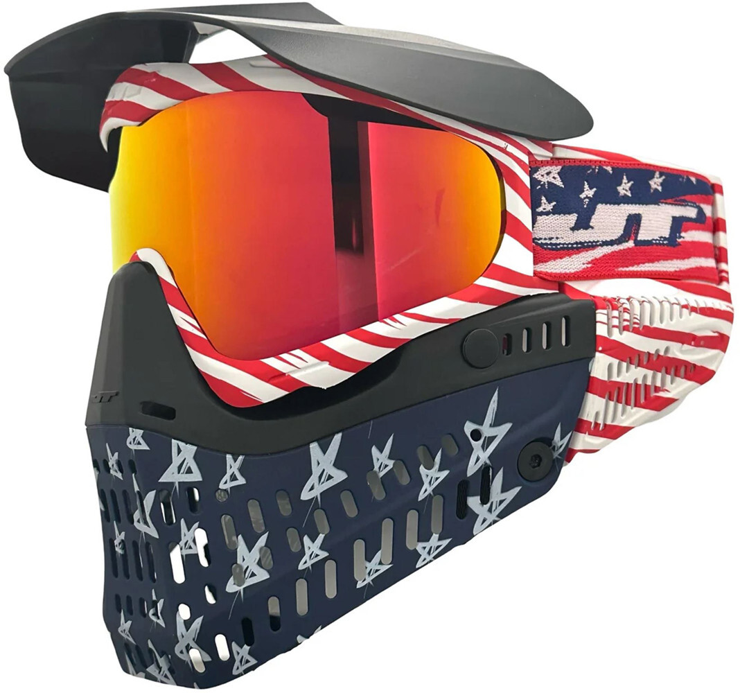 Paintball Goggle Mask w/Red Chromatic Thermal Lens - Limited Freedom Anniversary