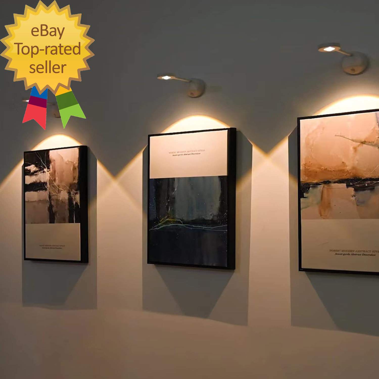 Wireless Picture Light Battery Operated, 2200Mah Rechargeable Painting Light wit
