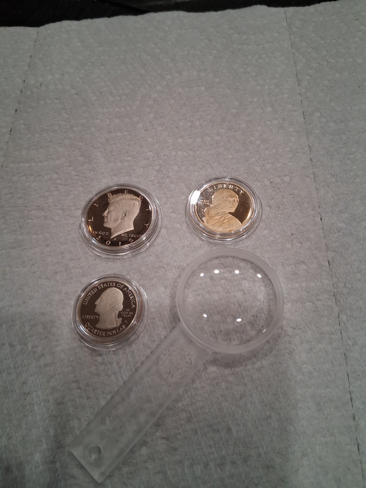 All Proof 2019 Native American Dol, Kennedy Half Dol, And The Washington Quarter