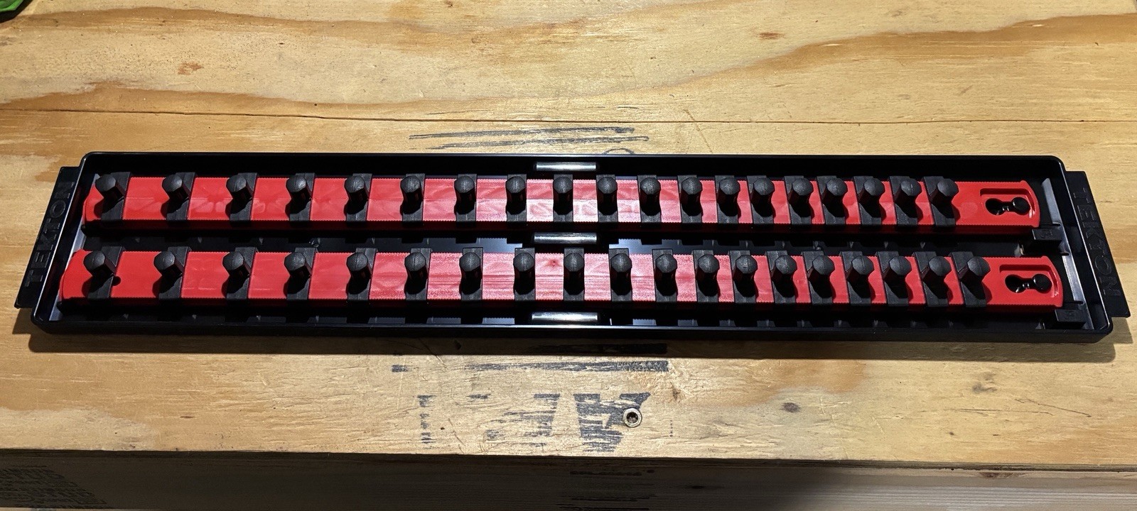 Tekton 38 Slot Twist Lock Universal Socket Rails Organizer Tray 3/8 Inch Drive