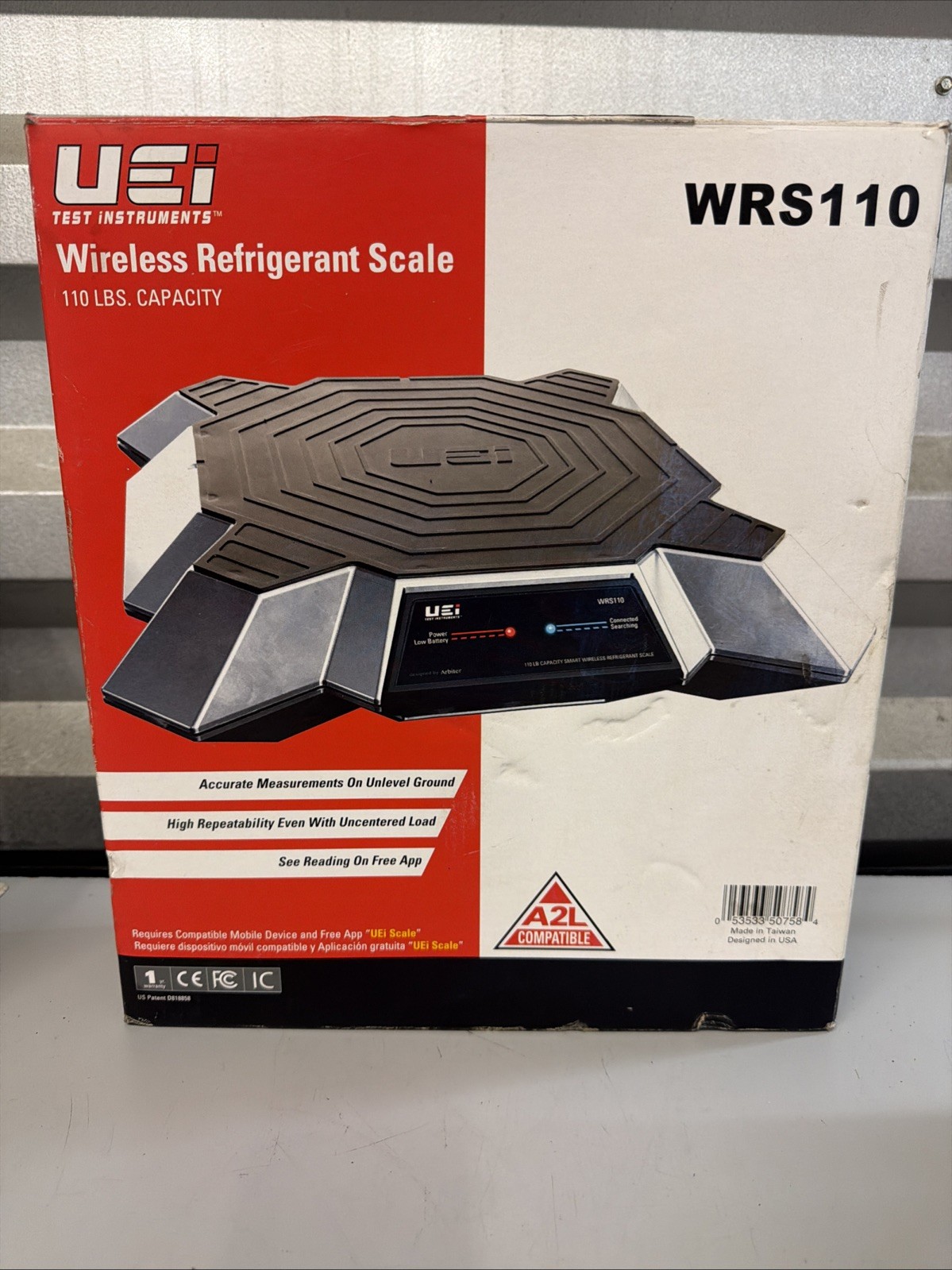 UEi WRS110 Smart Wireless Refrigerant Scale 110 LB