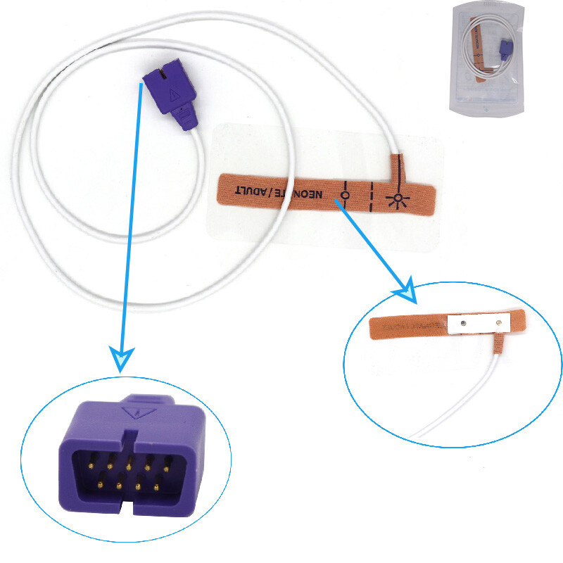 Surgical Accessories 9pin Newborn Disposable spO2 Sensors Fit for  MAX-N
