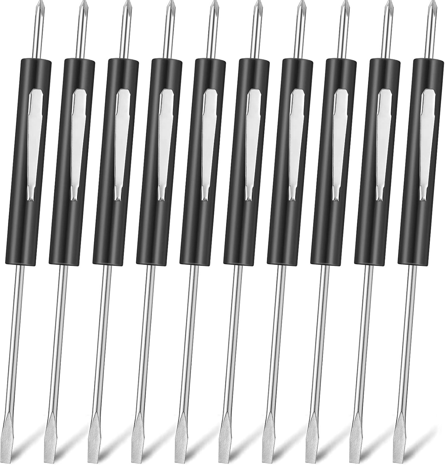 10 Pack Pocket Screwdriver Removal Tool - Small Precision Thermostat Tool
