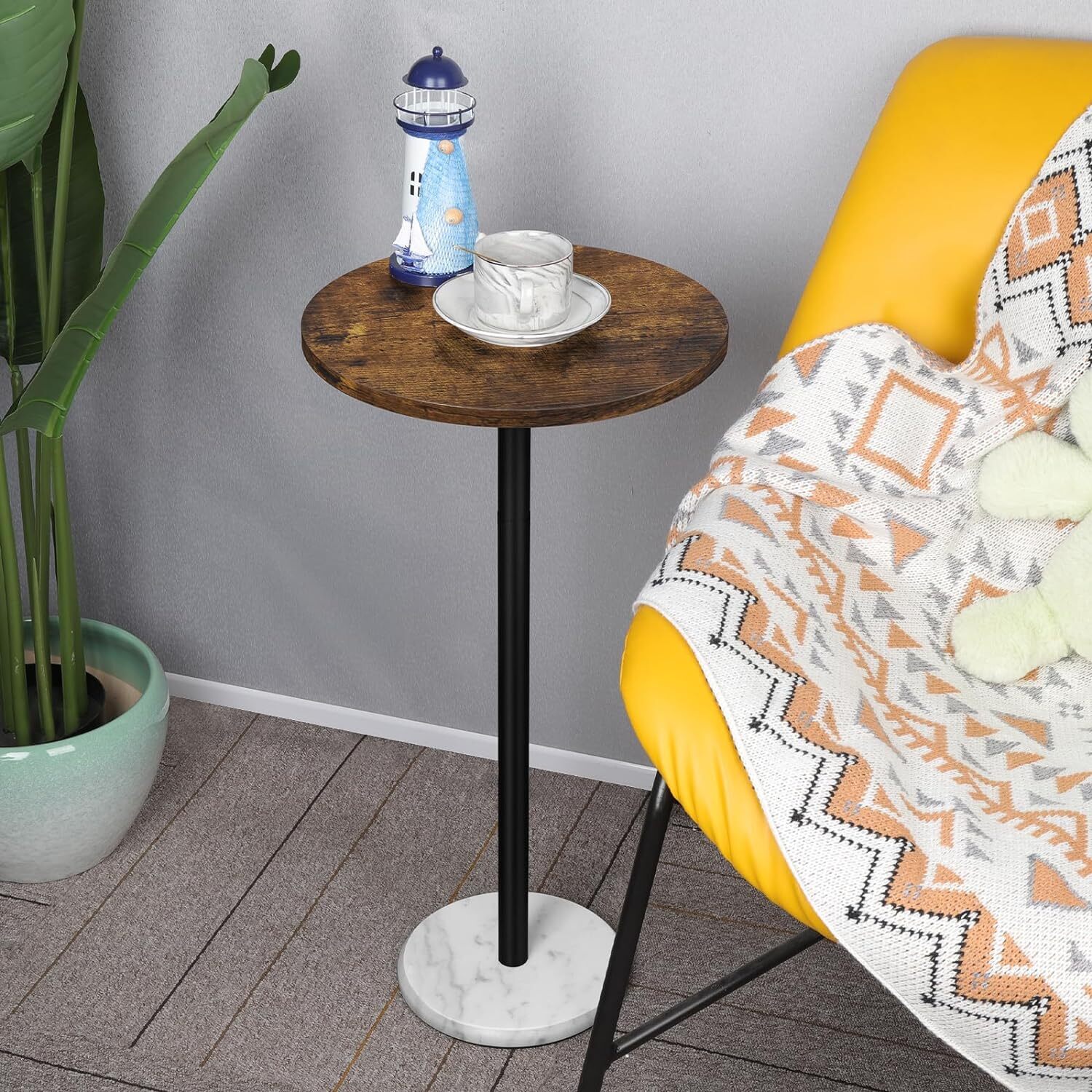 Side End Table for Small Spaces Martini Drink Side Table in Living Room Bedroom