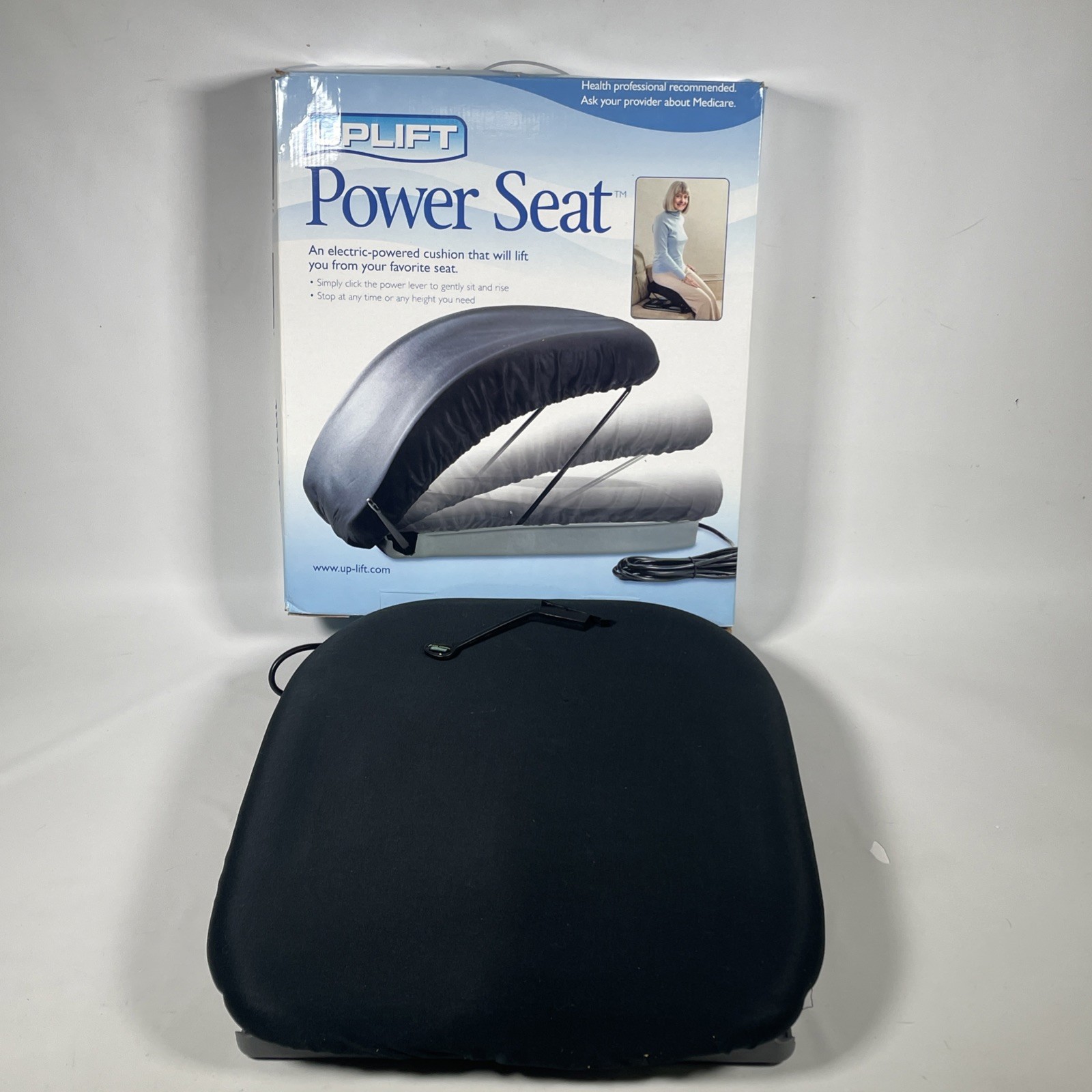 Uplift Electric Cushion Power Seat PS1000 Portable Chair Assist 300 Lb Capacity