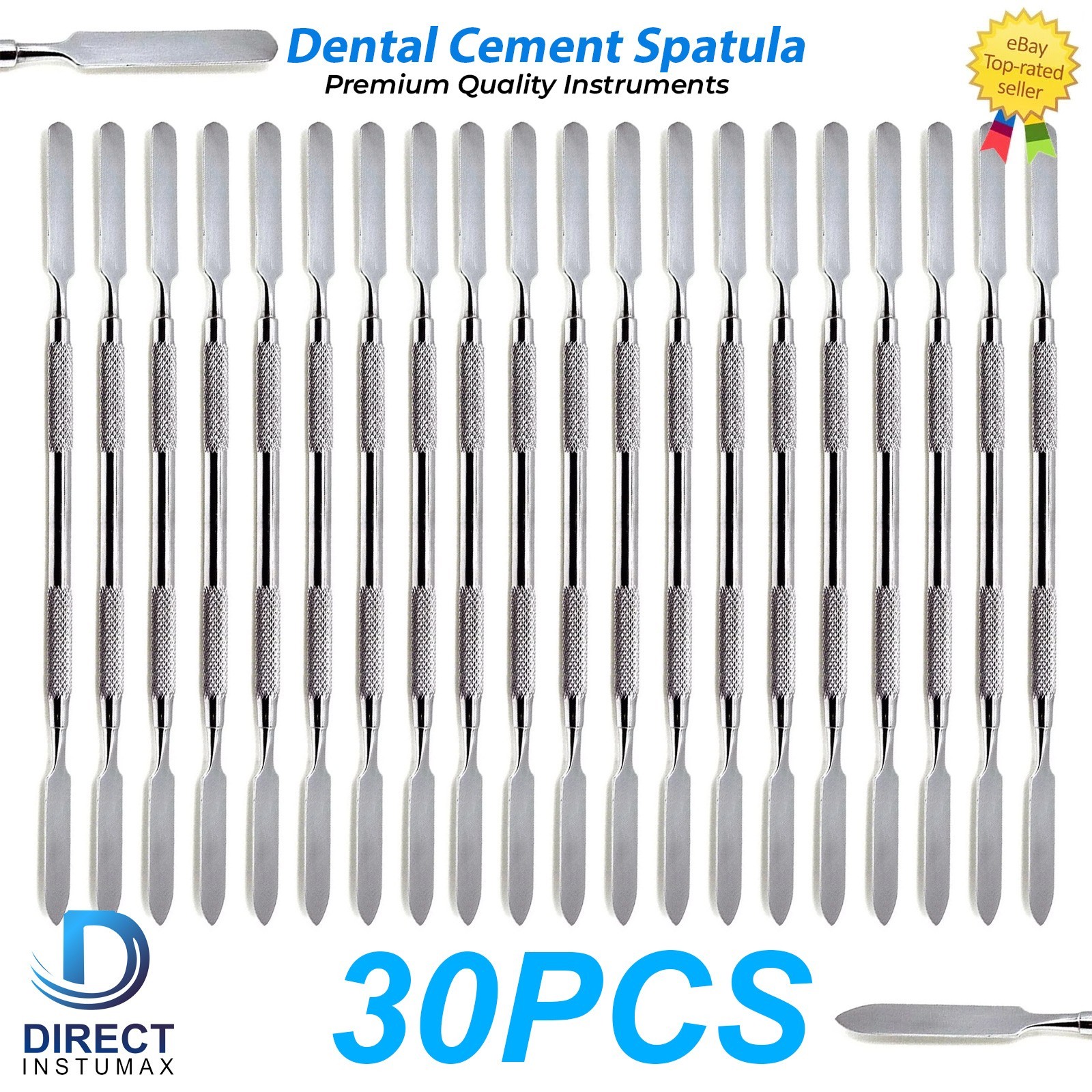 Dental Cement Spatula Mixing Stainless Steel Restorative Double Ended