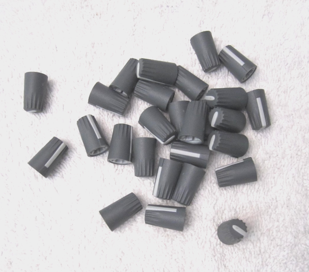 MIXED LOT of MIXER CONSOLE KNOBS SLIDES - 102 PIECES TOTAL