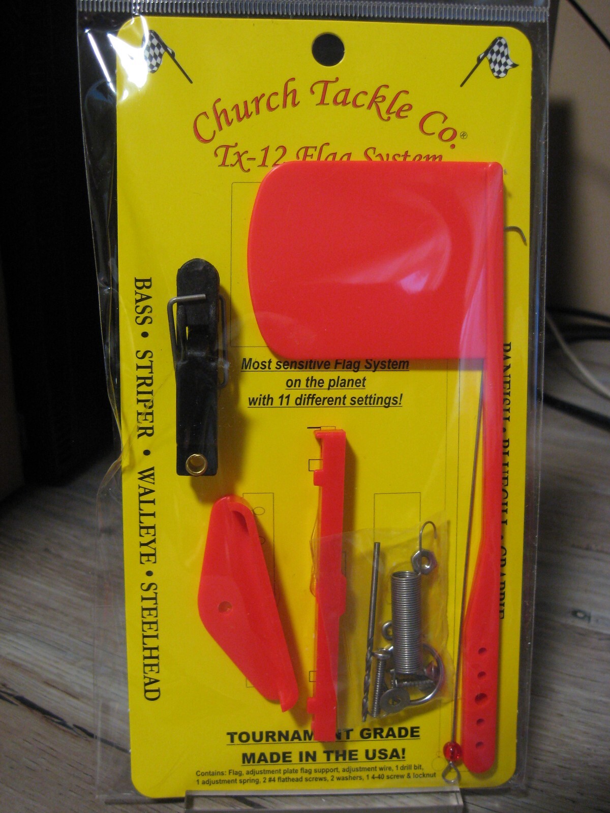 Church's Fishing Tackle TX-12 Mini Flag System Tournament Grade Made In USA