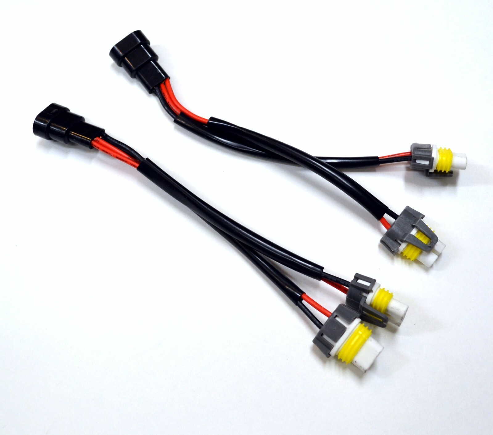 Conversion Wire 9012 HIR2 to H11 H8 Two Harness Head Light Socket Plug Connect